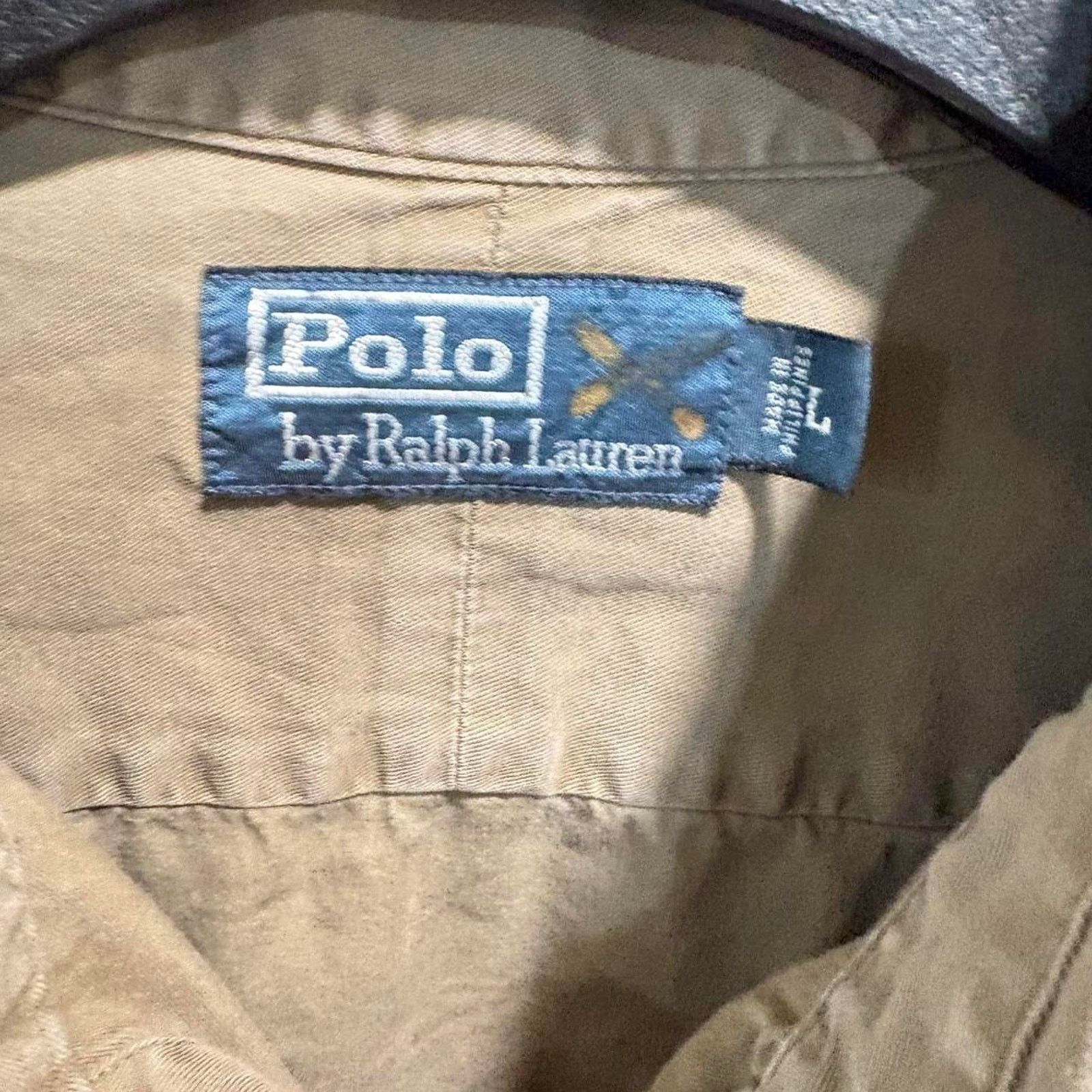 Polo Ralph Lauren Vintage polo ralph lauren khaki double pocket button shirt L Size US L / EU 52-54 / 3 - 3 Thumbnail
