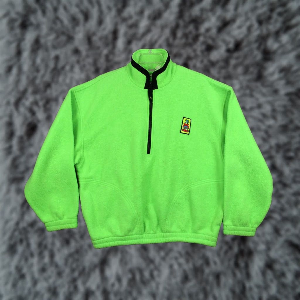 Ocean Pacific VINTAGE Ocean Pacific Sweatshirt Men Medium Green Fleece 1/4 Zip X Treme Air 80s Size US M / EU 48-50 / 2 - 1 Thumbnail