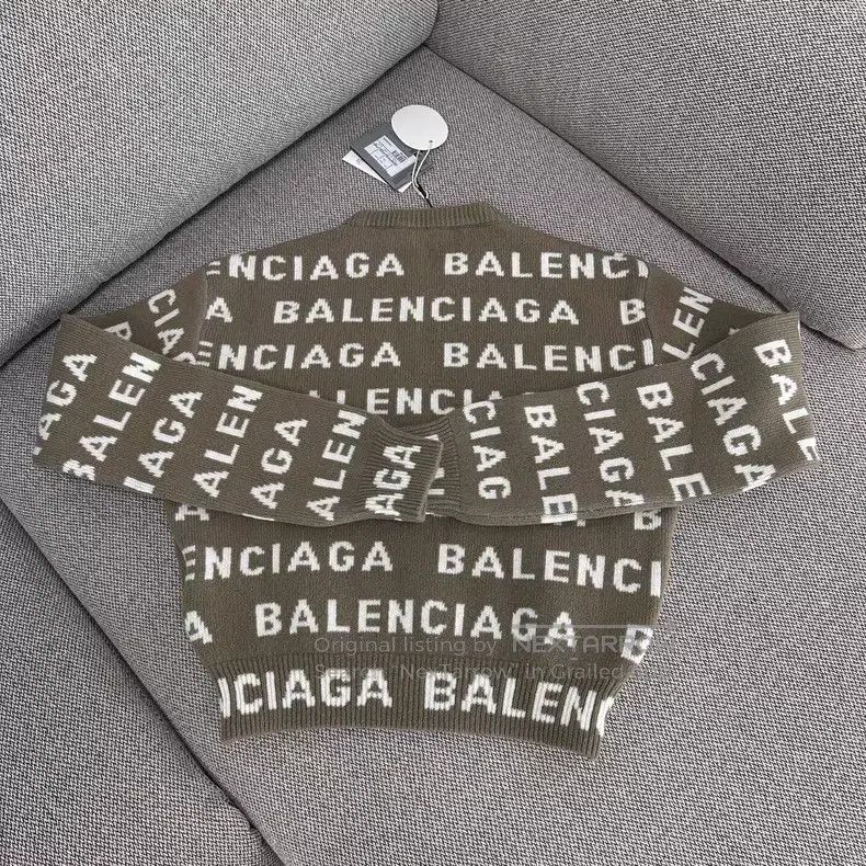 Balenciaga Balenciaga Color Blocked Logo Letter Round Neck Long Sleev Size US XS / EU 42 / 0 - 2 Thumbnail