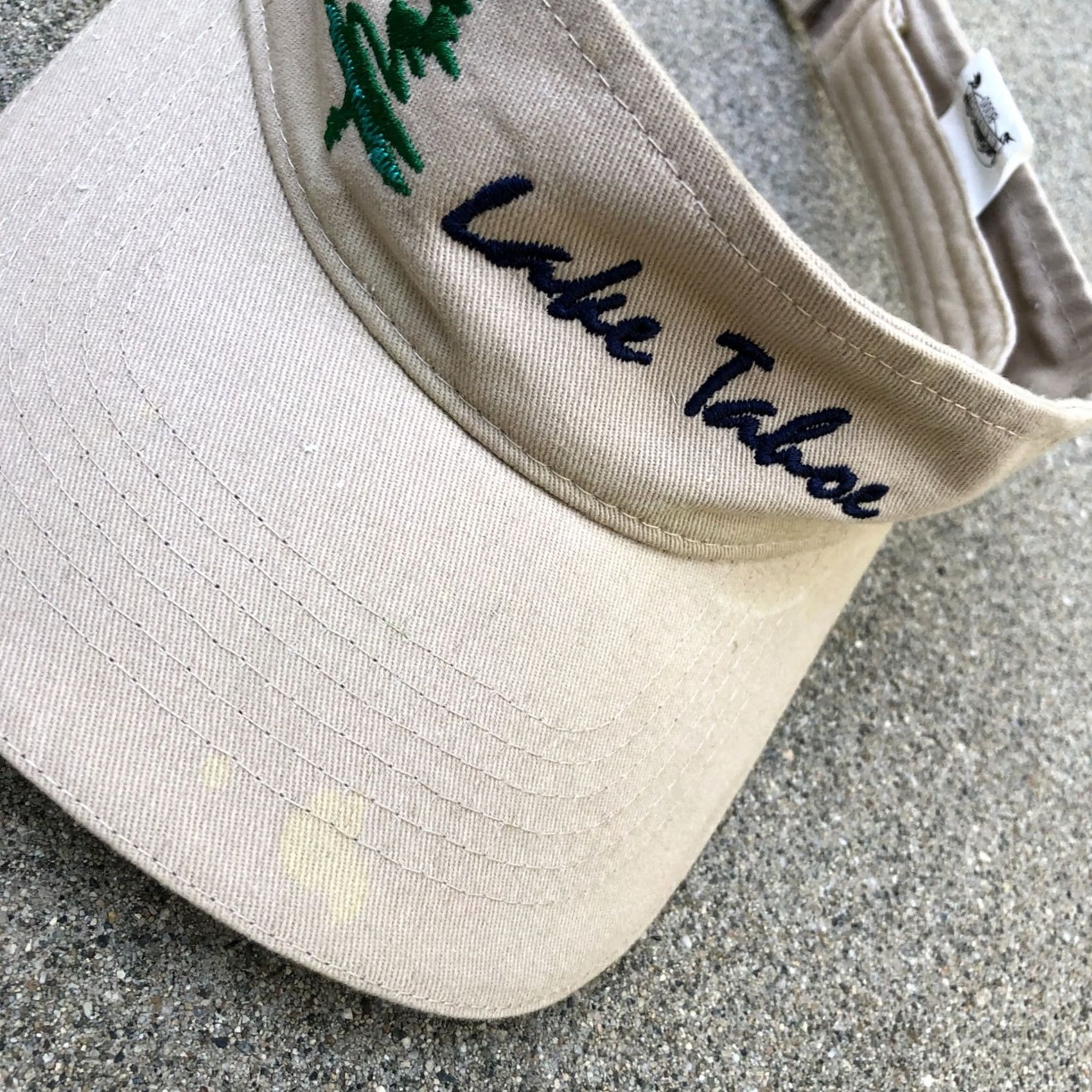 Vintage VTG 90s Elevation 8000 Lake Tahoe Visor Hat Men's One Size Beige Adjustable Cap Size ONE SIZE - 3 Thumbnail
