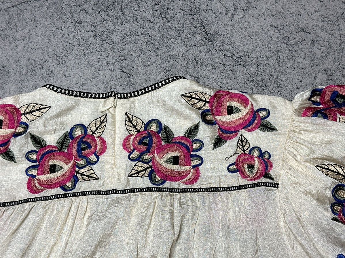 Isabel Marant Isabel Marant Ciameli Embroidered Floral Silk Blouse Size M / US 6-8 / IT 42-44 - 16 Thumbnail