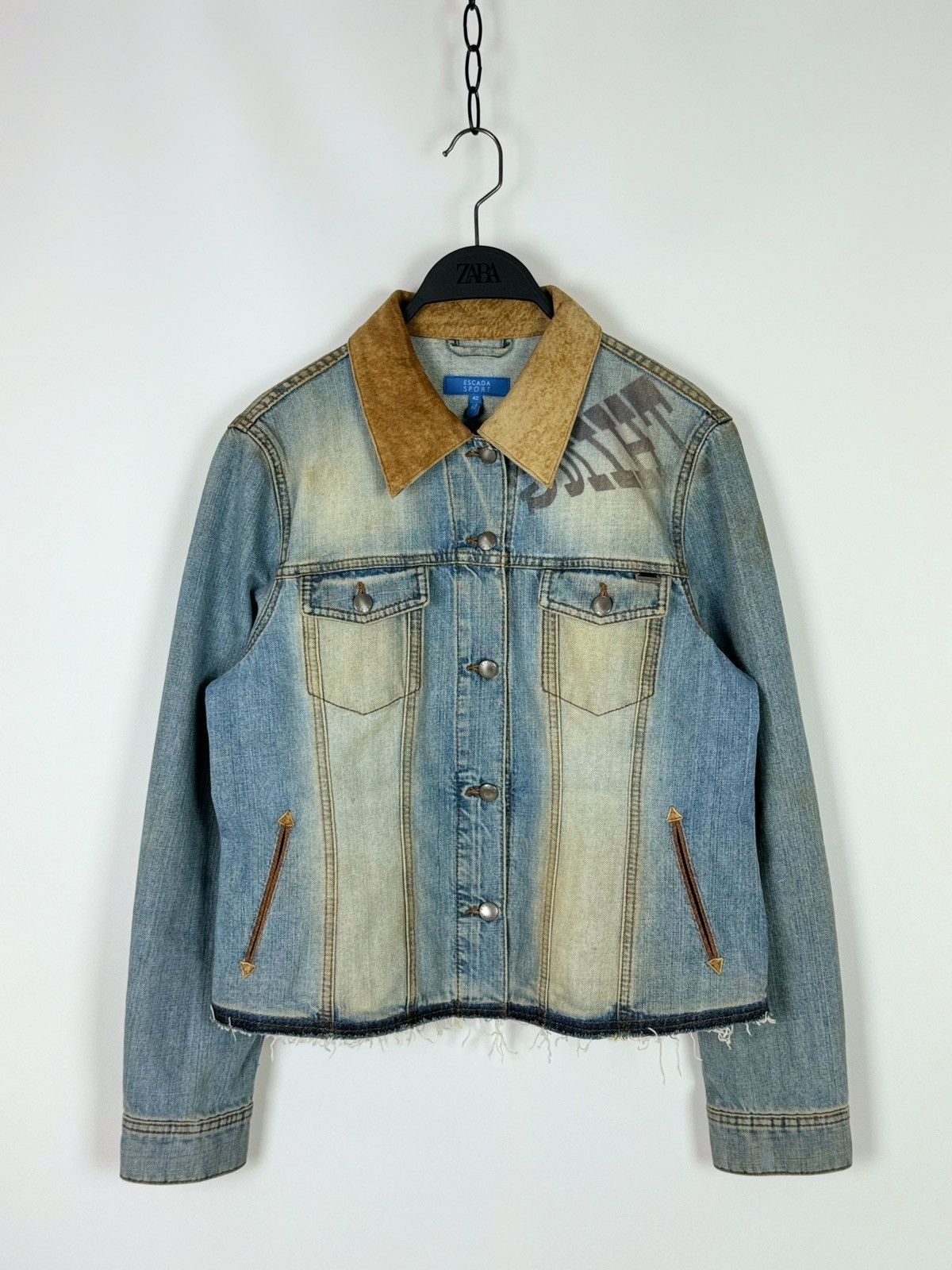 Vintage Escada Sport CowGirl Washed Western Wild Thing Jacket Size M / US 6-8 / IT 42-44 - 4 Thumbnail