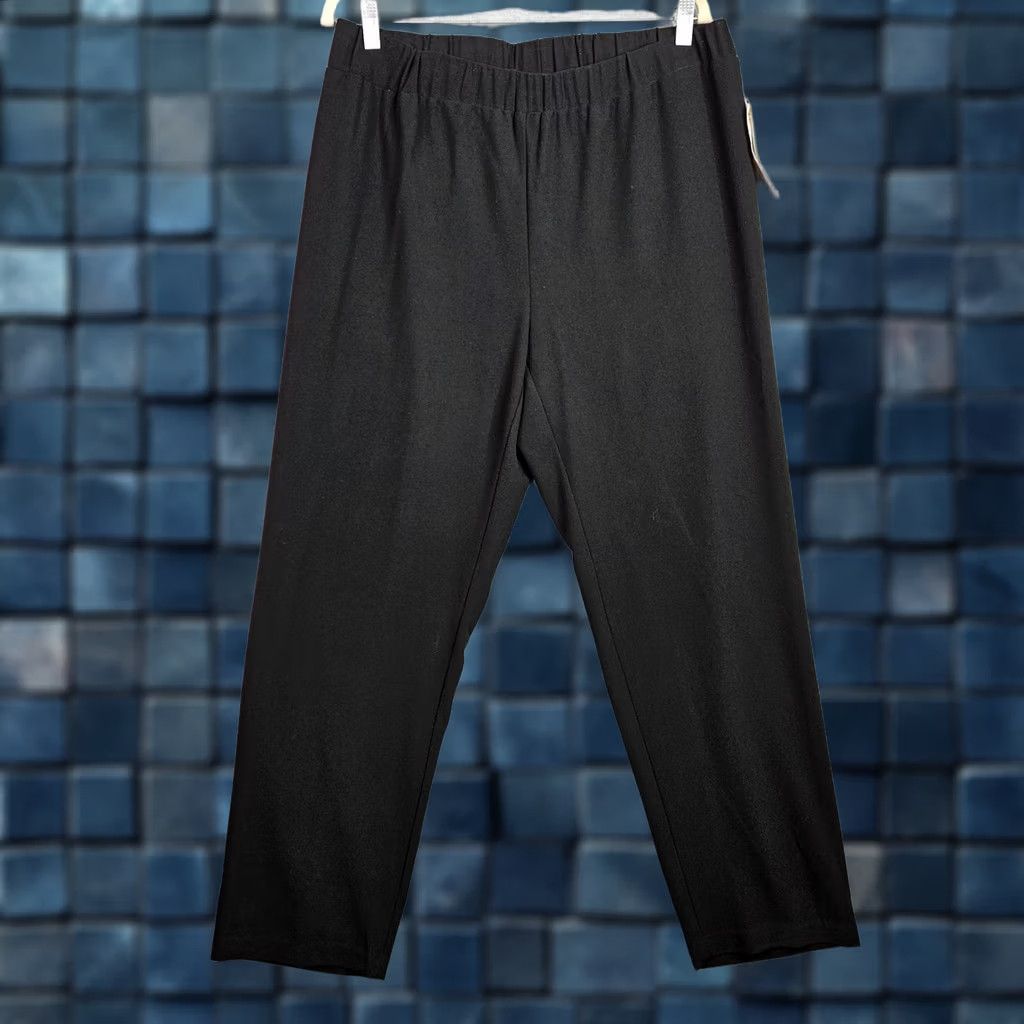 Jones New York Jones New York Pants Women 1X Black Pull On Career Straight Leg Plus Size 1X NWT Pants Size 40" / US 18 - 1 Thumbnail