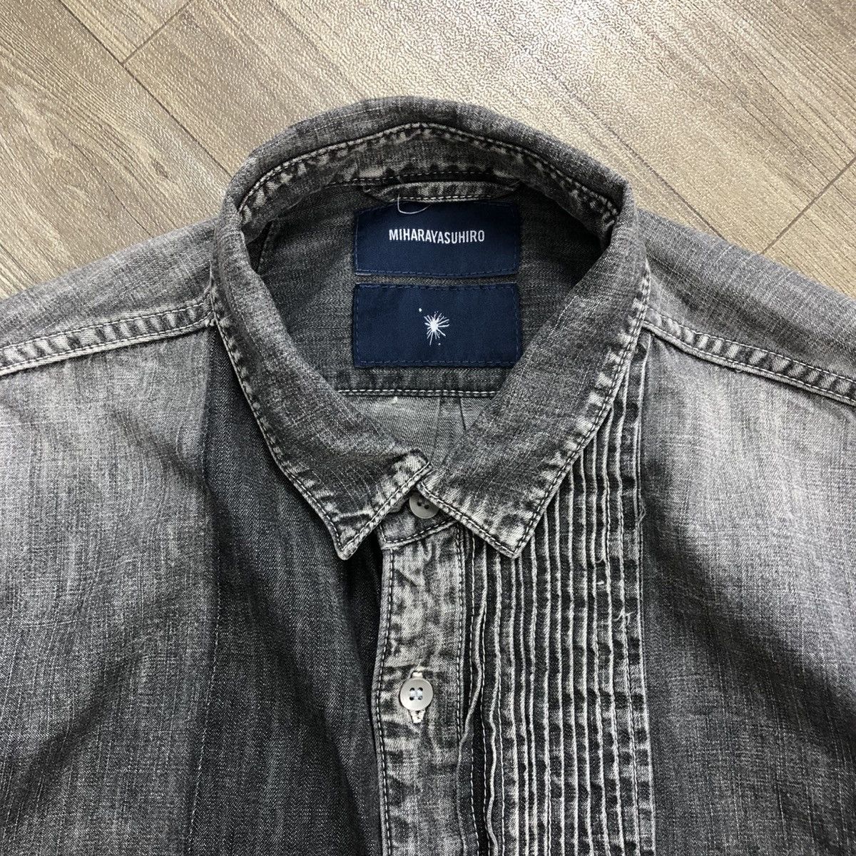 Maison MIHARA YASUHIRO Vintage Mihara Yasuhiro Sashiko Patchwork Washed Denim Shirt Size US L / EU 52-54 / 3 - 7 Thumbnail