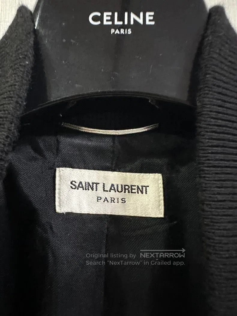 Saint Laurent Paris Saint Laurent Wool Leather Varsity Jacket. Size US L / EU 52-54 / 3 - 4 Thumbnail