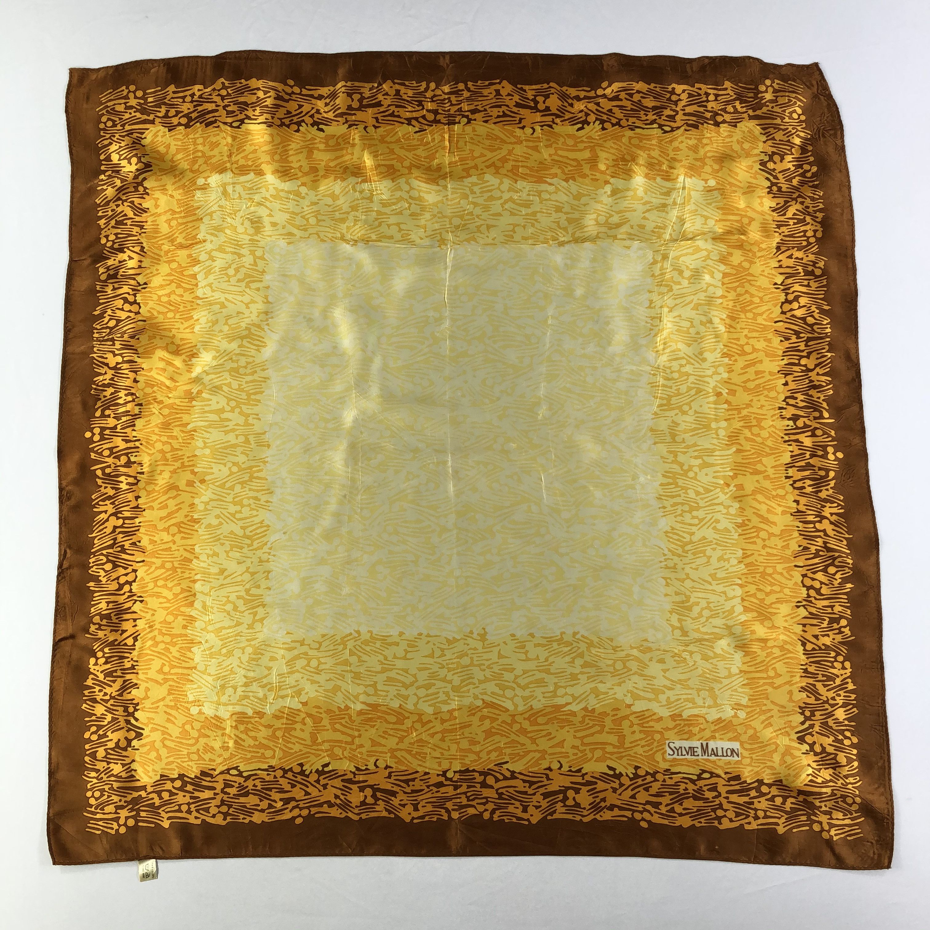 Vintage Vintage Sylvie Mallon Silk Scarf Size ONE SIZE - 2 Thumbnail