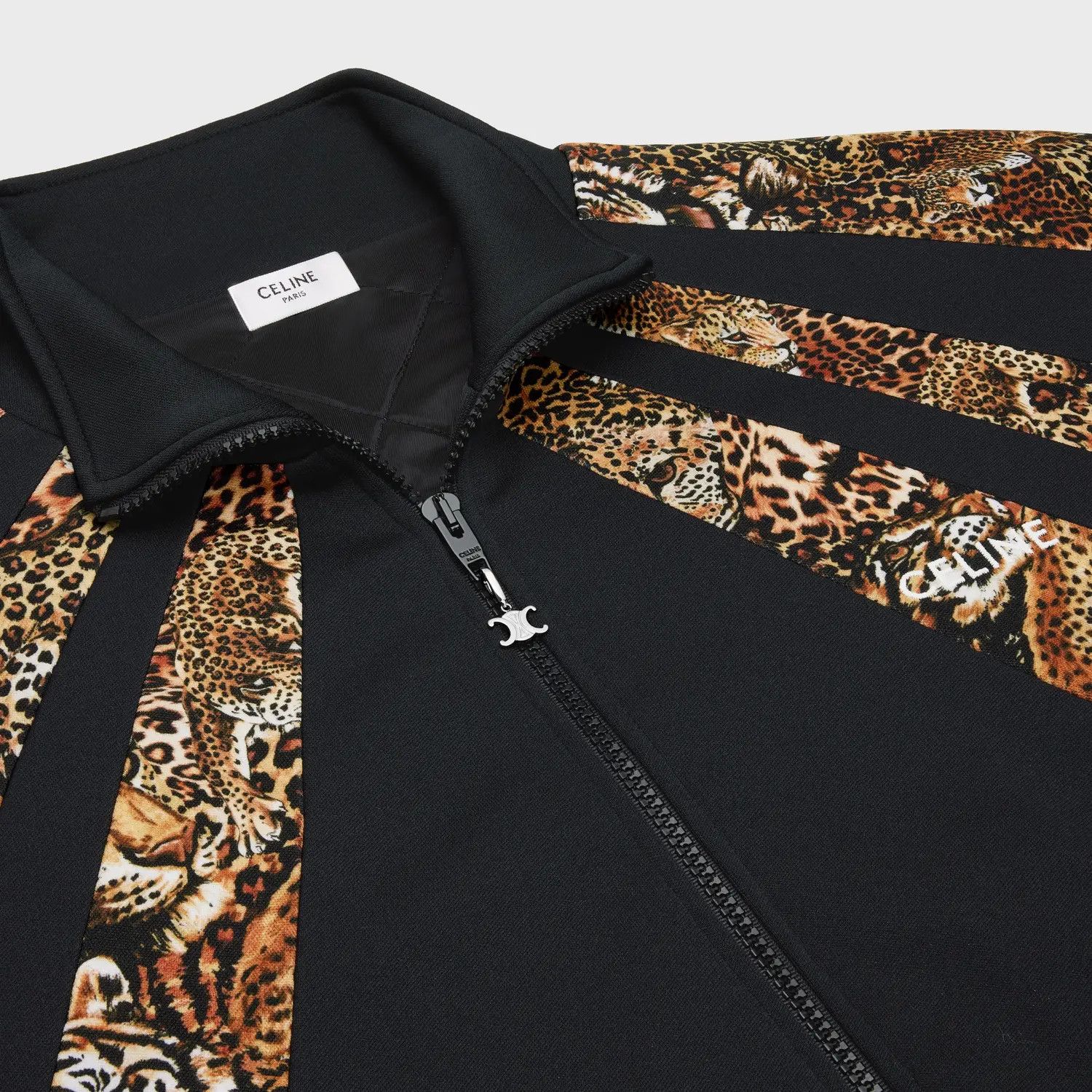 Celine o1bcso1str0724 Jacket in Black/Leopard Size US L / EU 52-54 / 3 - 3 Thumbnail
