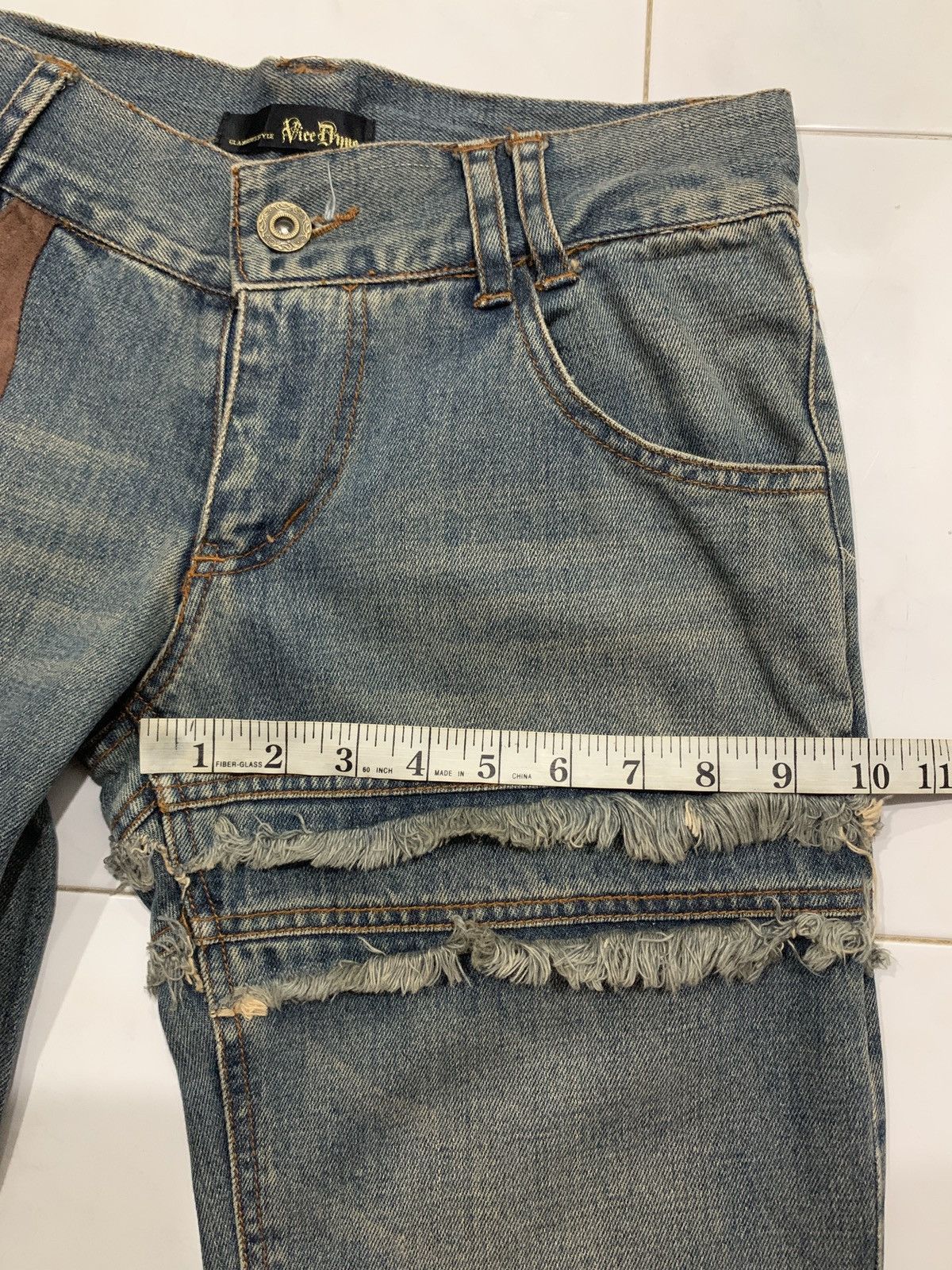 Japanese Brand Vice Dyne Glamorous Style Flared Jeans Size US 30 / EU 46 - 17 Thumbnail