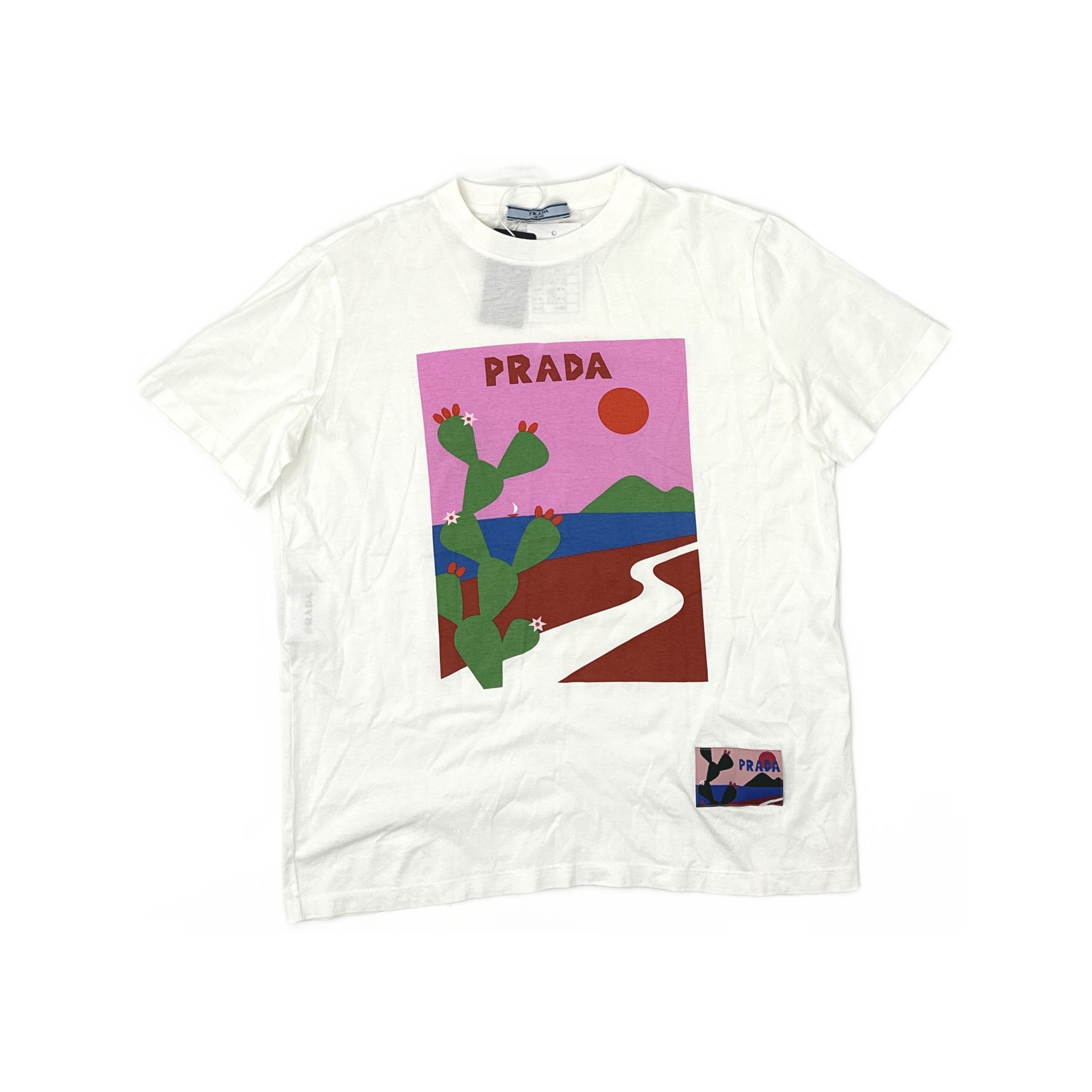 Prada Prada Cactus Graphic T-Shirt Size S Size US S / EU 44-46 / 1 - 1 Thumbnail