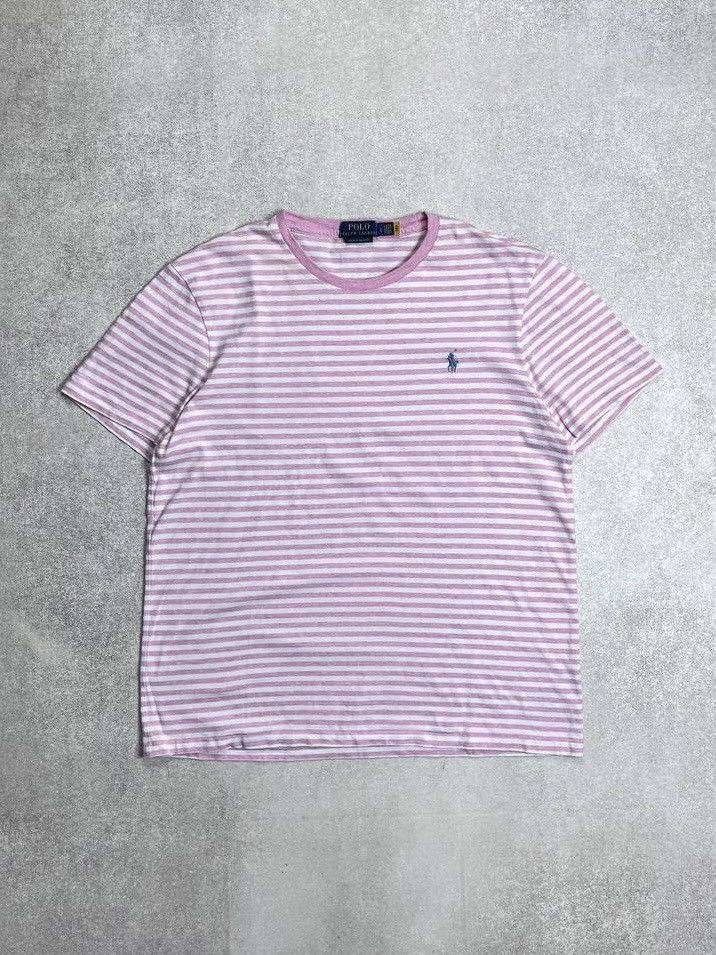 Vintage Vintage Polo Ralph Lauren Summer Striped T-shirt XL Size US L / EU 52-54 / 3 - 1 Thumbnail