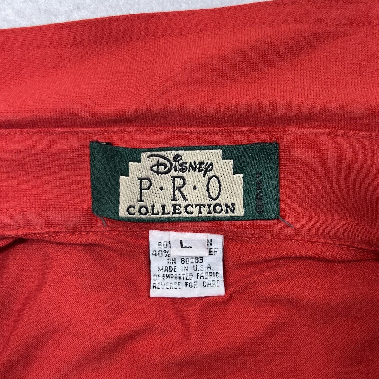 Disney Vintage Disney Pro Collection Loose Fit Mickey Mouse Polo Size US L / EU 52-54 / 3 - 3 Thumbnail