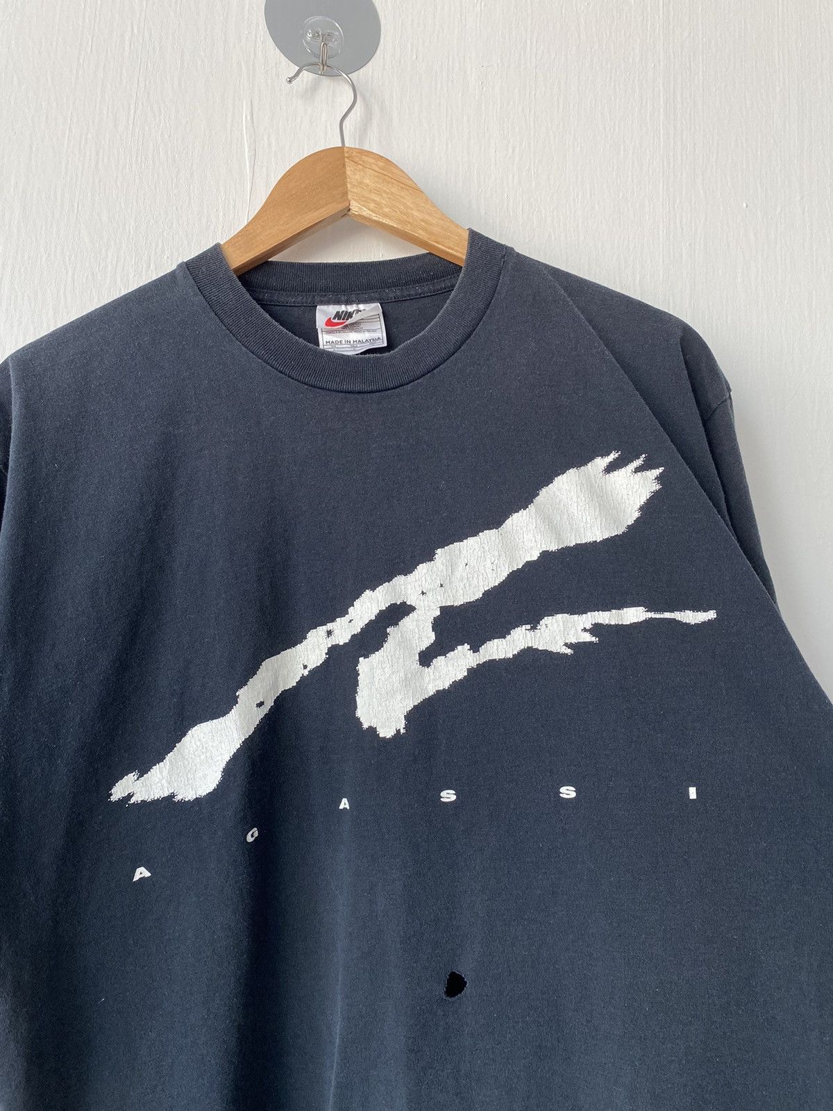 Nike × Vintage Vintage Nike Agassi T-shirt Size US M / EU 48-50 / 2 - 2 Thumbnail