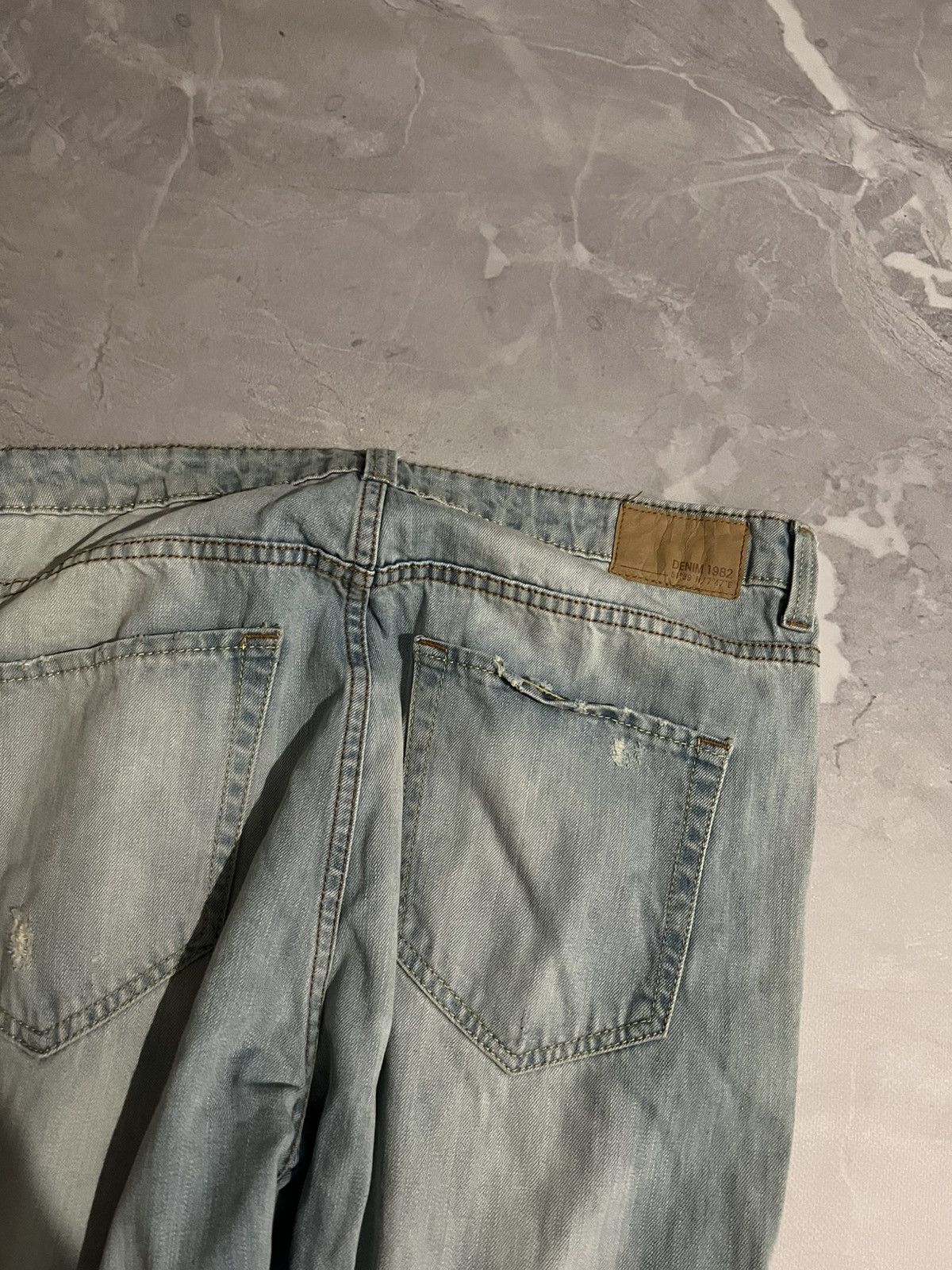 Japanese Brand Heavy Faded Destroyed Denim – Archive Slim Fit Underground Size US 34 / EU 50 - 8 Thumbnail