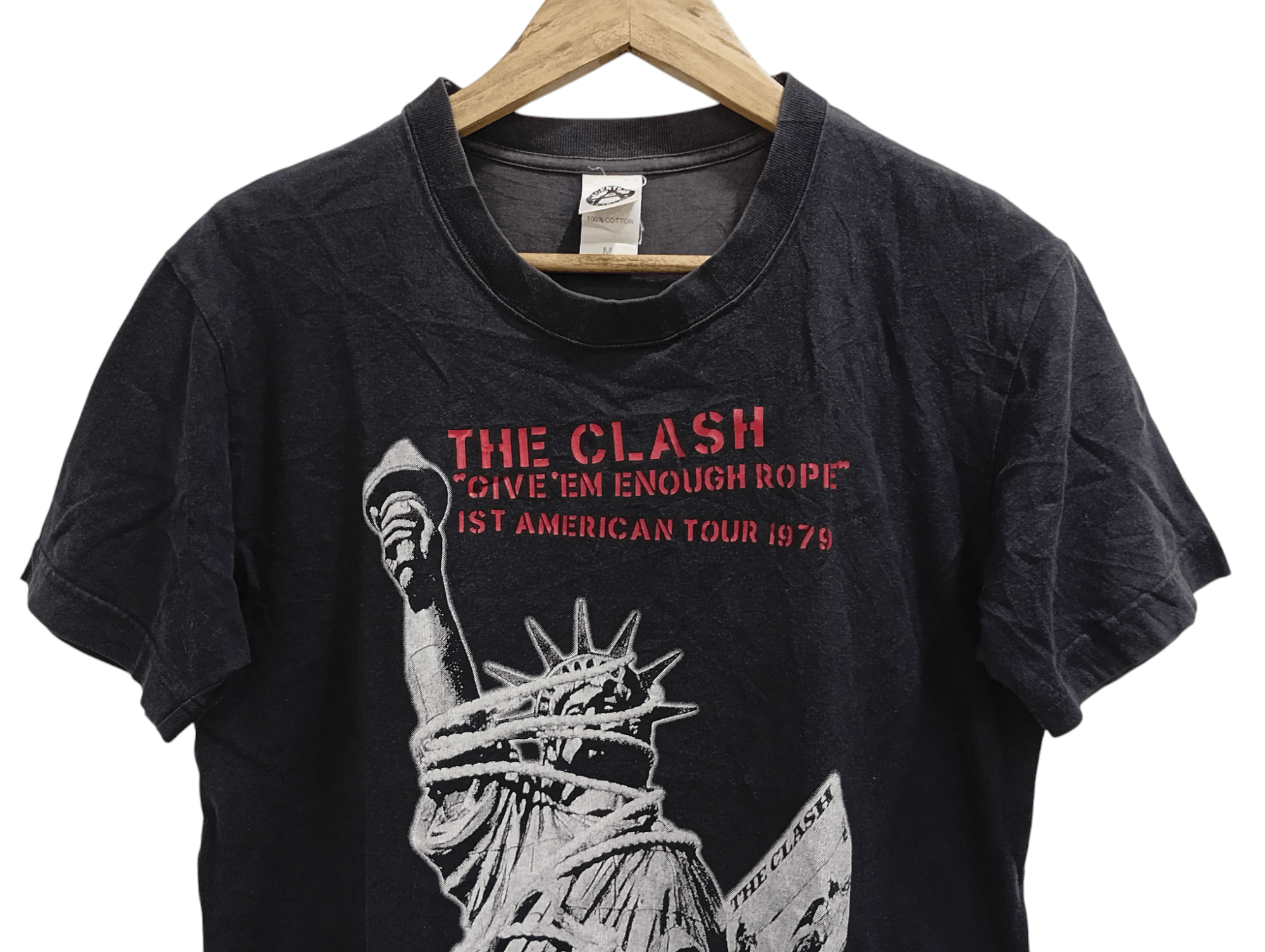 Band Tees × Vintage 🔥🔥The Clash Give'Em Enough Rope 1st American Tour 1979 Tee Size US M / EU 48-50 / 2 - 12 Thumbnail