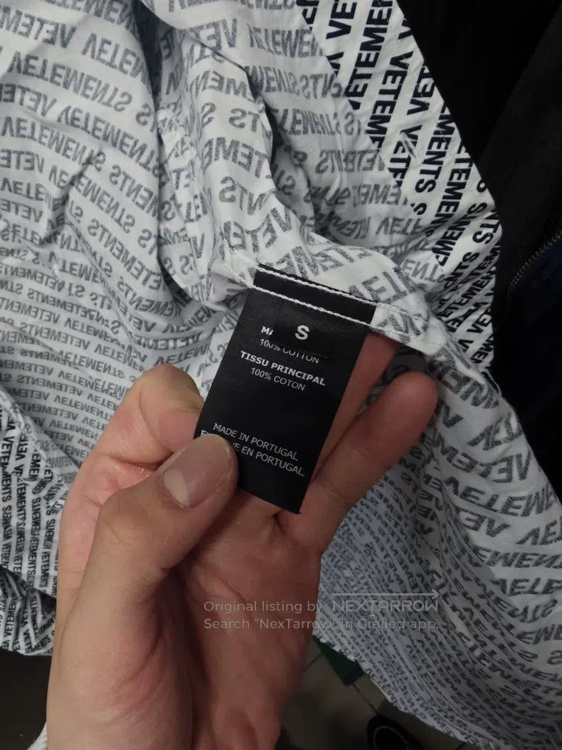 Vetements VETEMENTS Classic Full Print Letter Shirt Size US S / EU 44-46 / 1 - 5 Thumbnail