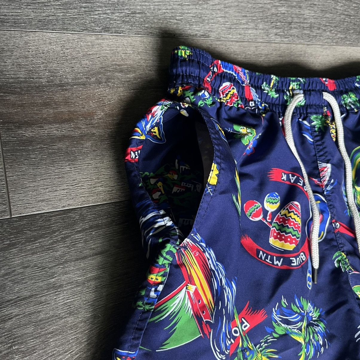 Polo Ralph Lauren Polo Ralph Lauren Jamaica Tropical Marlin Print Swim Shorts Size US 26 / EU 42 - 5 Thumbnail