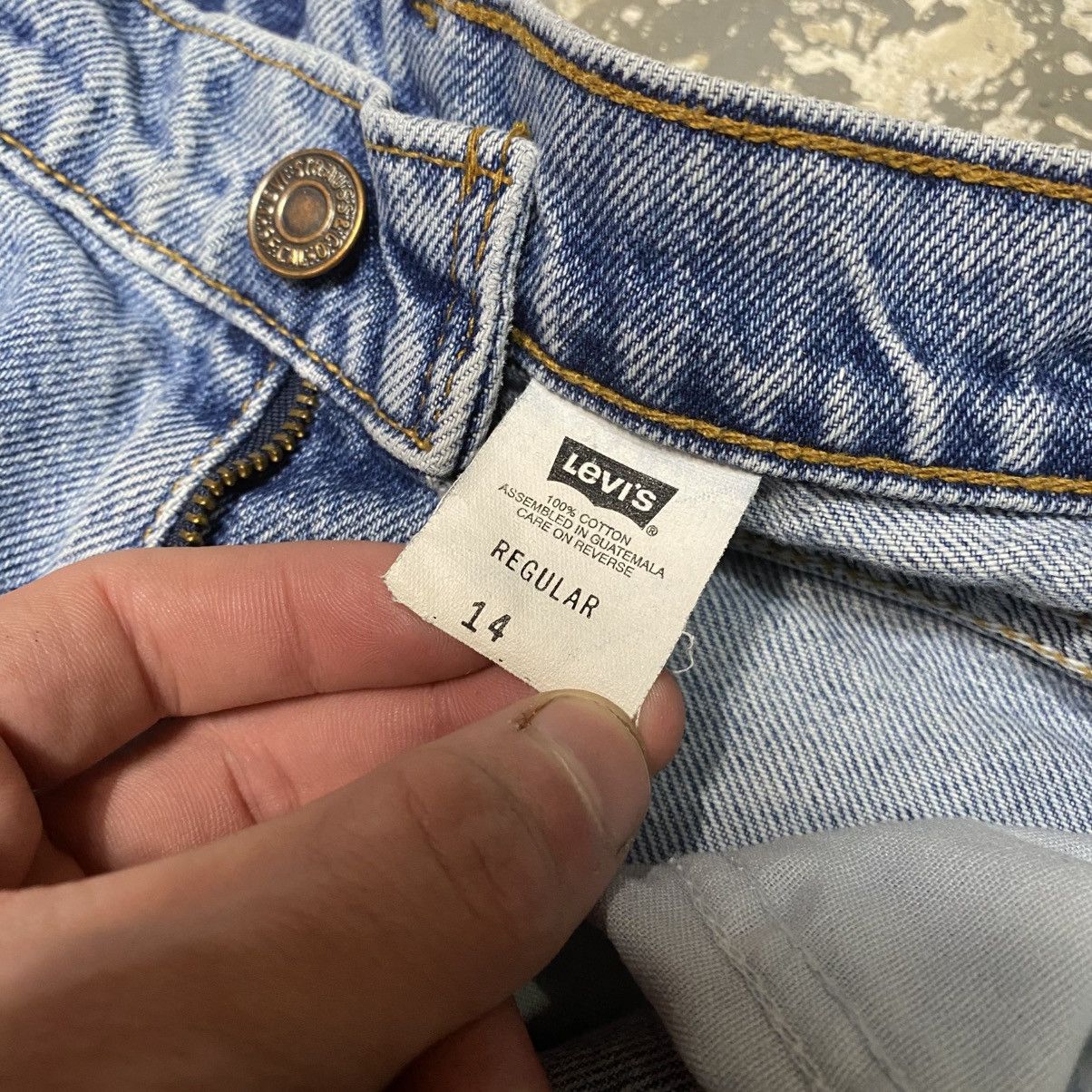 Japanese Brand × Levi's × Vintage Vintage Kids Levi’s 550 Relaxed Fit Blue Denim Jeans USA 90s Size US 26 / EU 42 - 4 Thumbnail