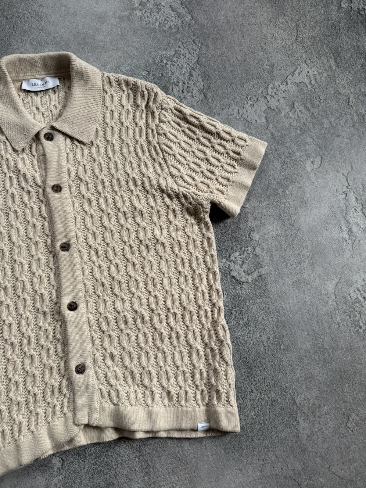 Les Deux Les Deux Garrett knitwear shirt button up polo knit jumper Size US M / EU 48-50 / 2 - 11 Thumbnail