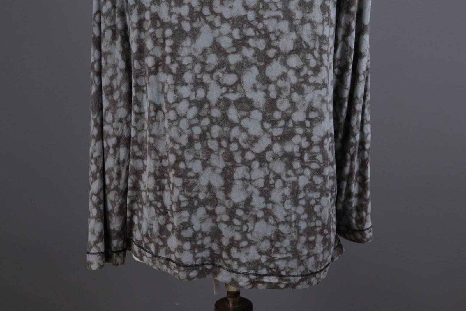 Oscar De La Renta Oska Gray Printed Relaxed Lagenlook Tunic Dress Size 4 Size S / US 4 / IT 40 - 8 Thumbnail