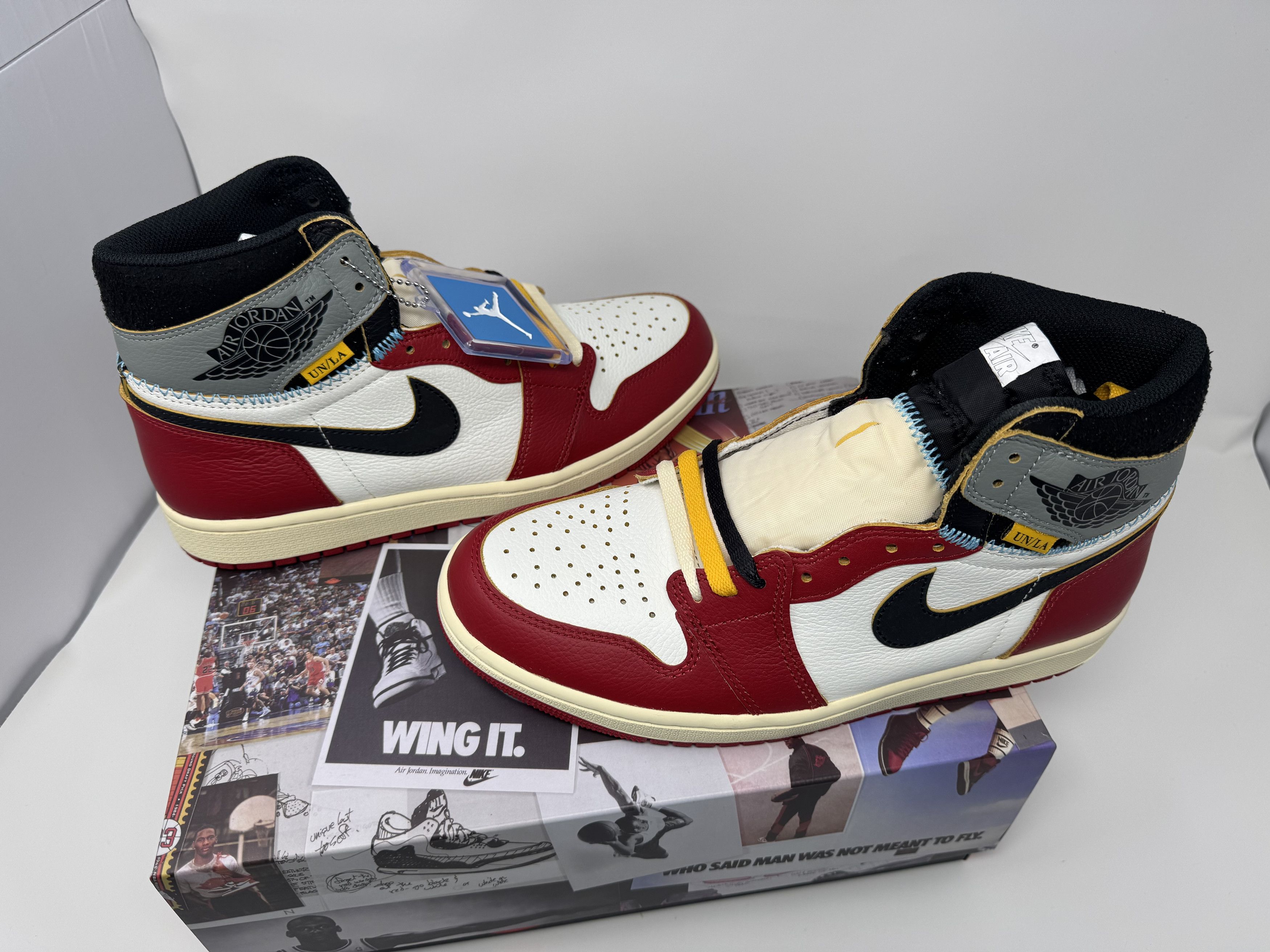 Jordan Brand × Nike × Union LA Union LA Chicago Shadow Jordan 1 Retro High OG Size US 9.5 / EU 42-43 - 12 Thumbnail