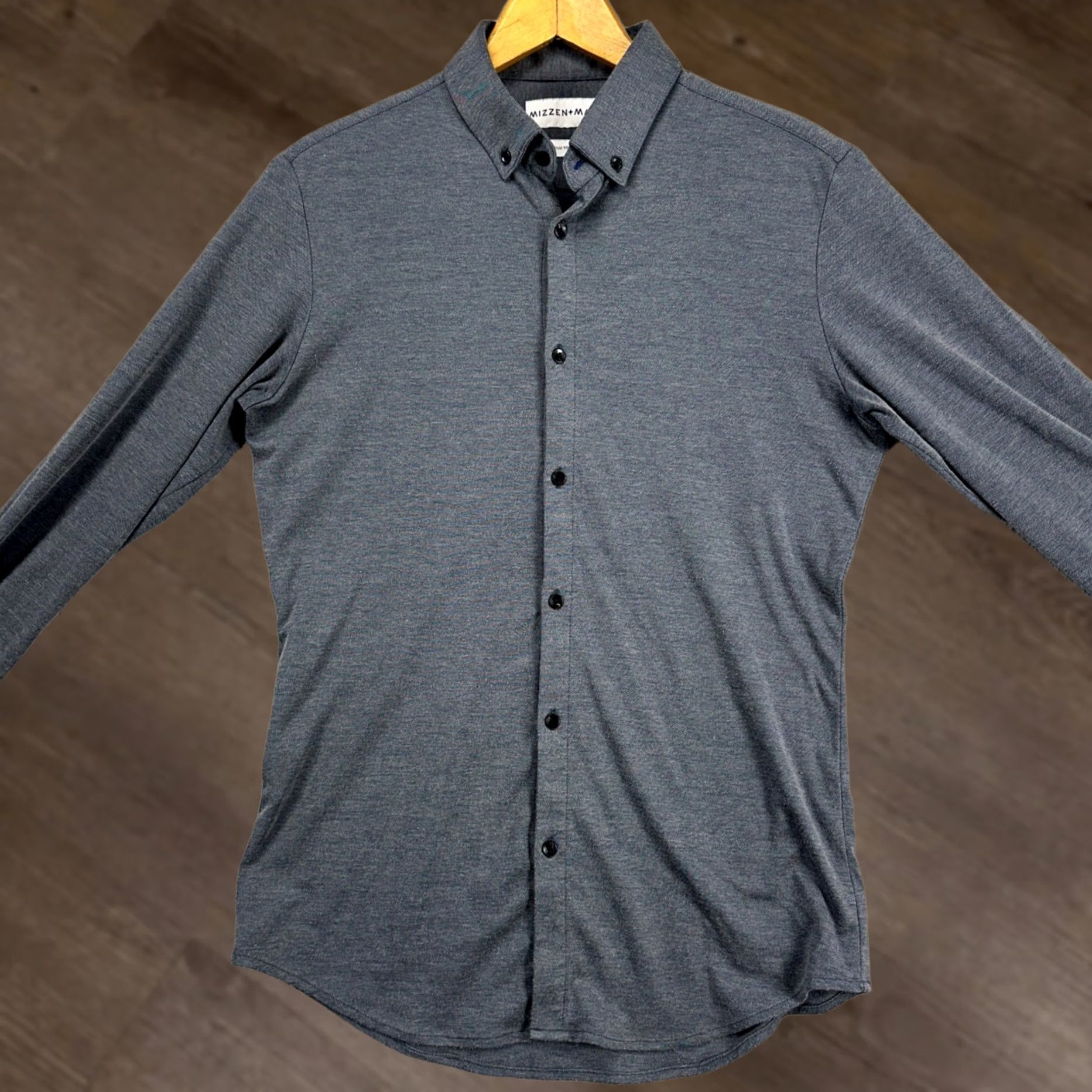 Mizzen+Main Mizzen+Main Button Down Shirt Mens Medium Gray Long Sleeve Casual Preppy Size US M / EU 48-50 / 2 - 1 Thumbnail