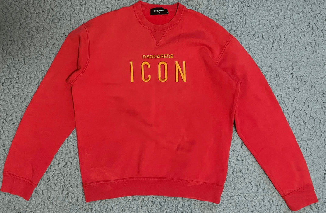 Dsquared2 DSQUARED2 red sweatshirt size XL Grailed