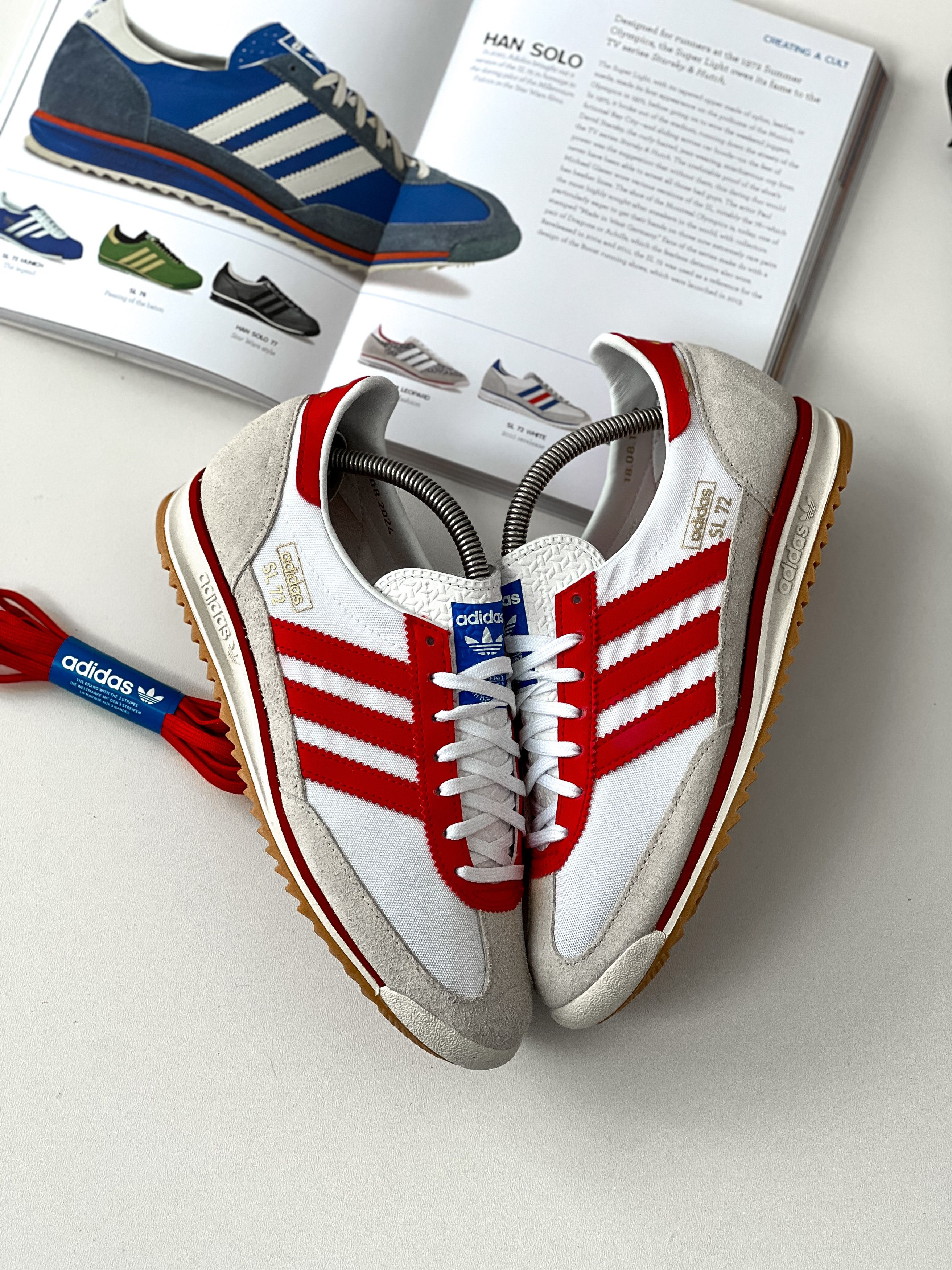 Adidas Adidas SL 72 | 75th Anniversary White Better Scarlet JP5277 Size US 8.5 / IT 38.5 - 12 Thumbnail