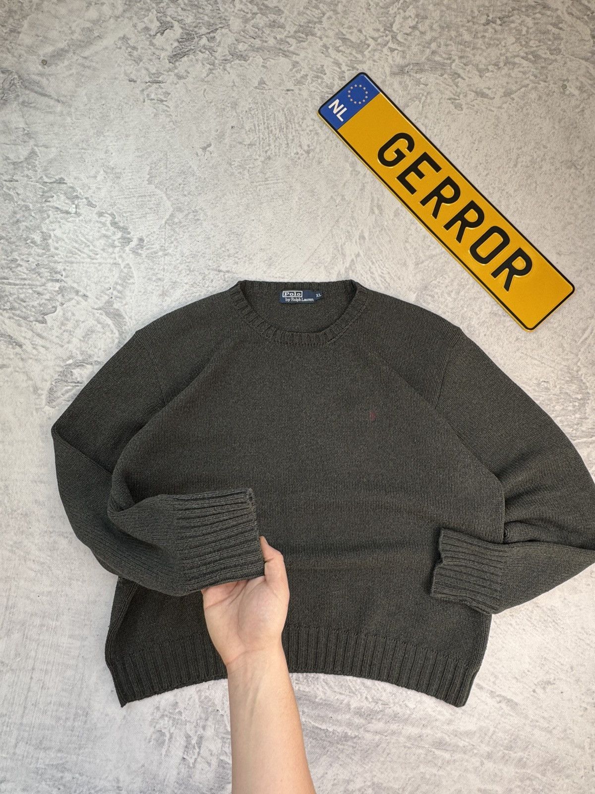 Polo Ralph Lauren × Ralph Lauren × Vintage POLO RALPH LAUREN VINTAGE BASIC LOGO OVERSIZE SWEATER Size US XL / EU 56 / 4 - 3 Thumbnail