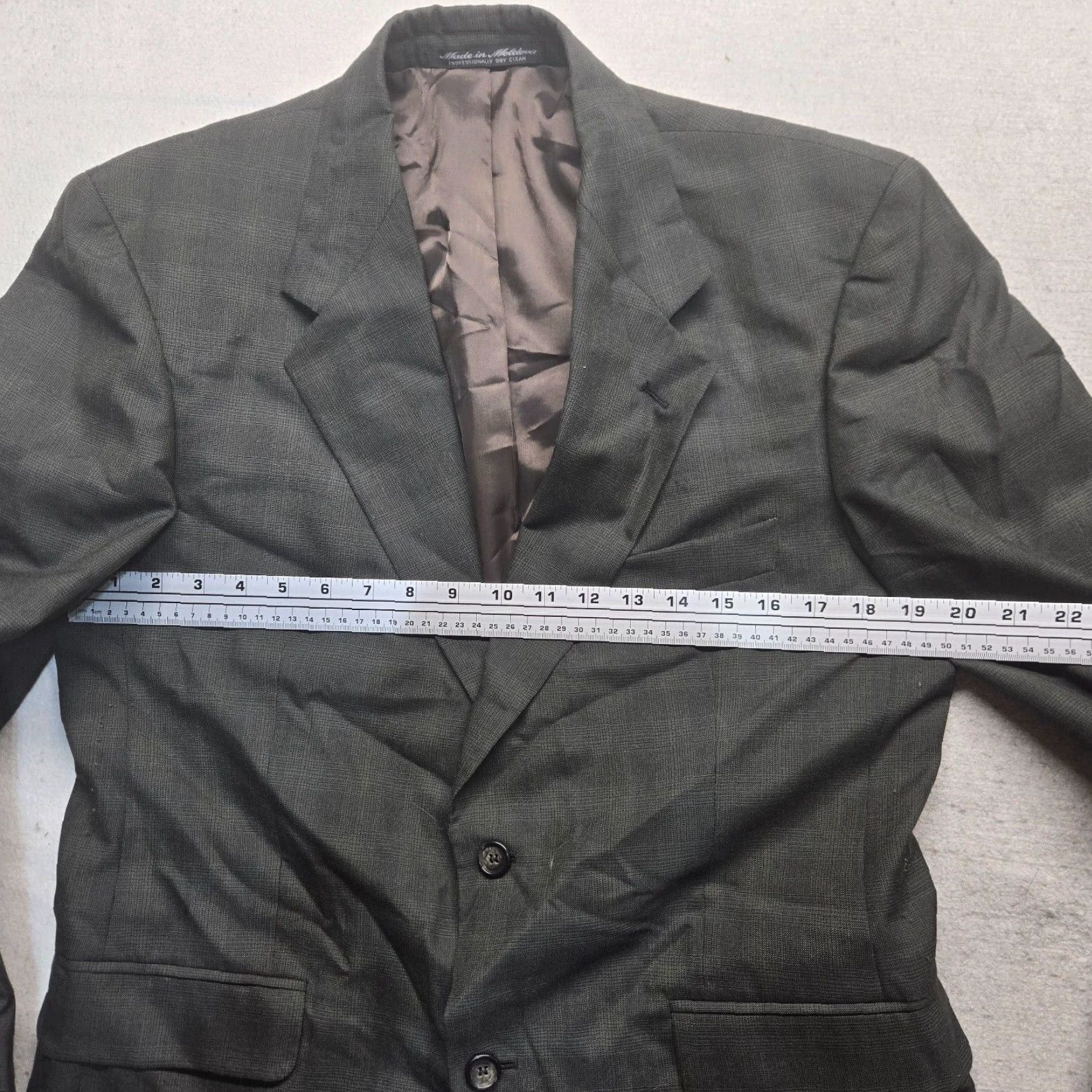 Vintage Kilburne and Finch Blazer Jacket Coat SET Gray 3 Button Adult Men's Size 39R Size 40R - 7 Thumbnail