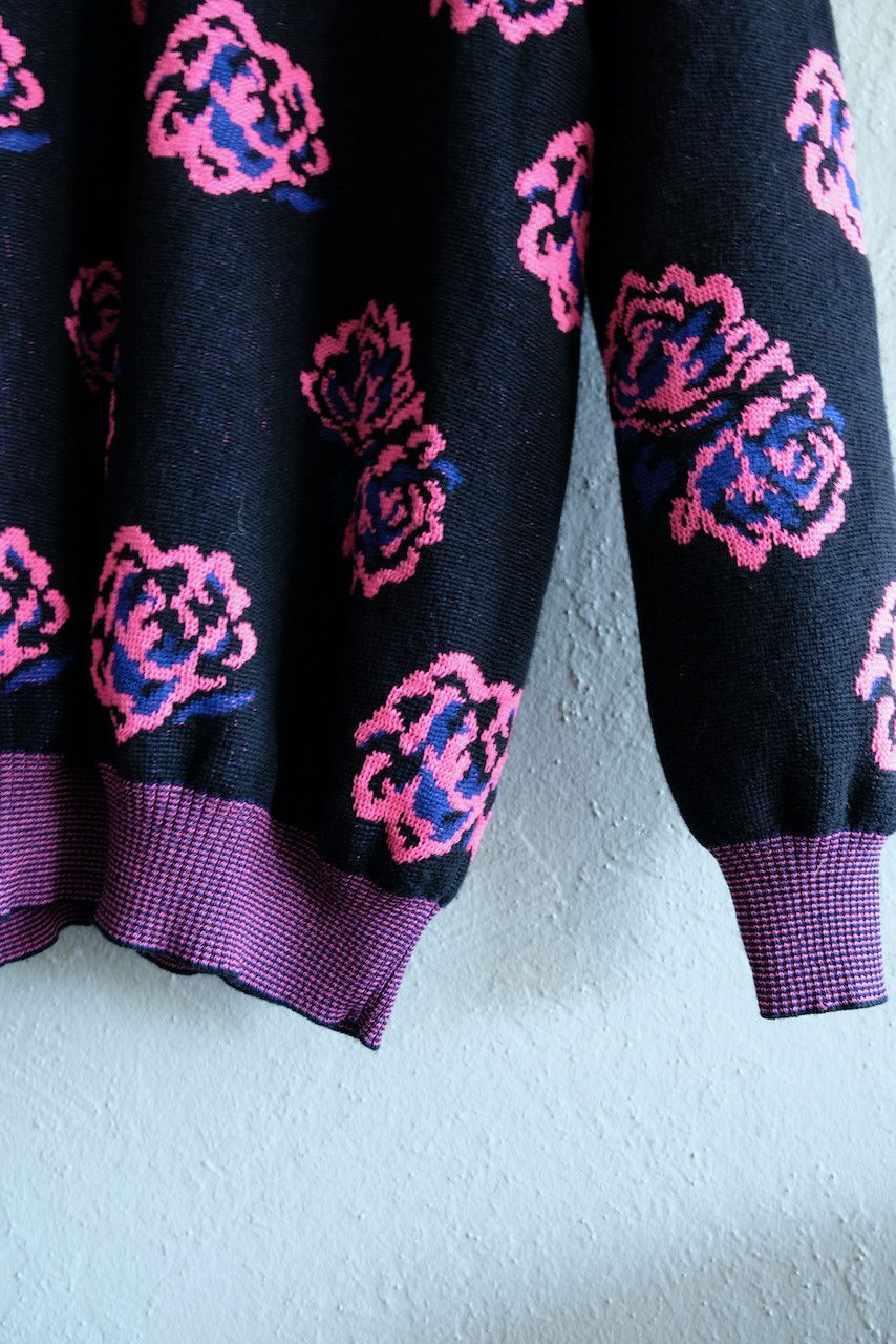 Hedi Slimane × Saint Laurent Paris Saint Laurent Rose Floral Cardigan Surf Sound Paris SS16 Size US L / EU 52-54 / 3 - 8 Thumbnail