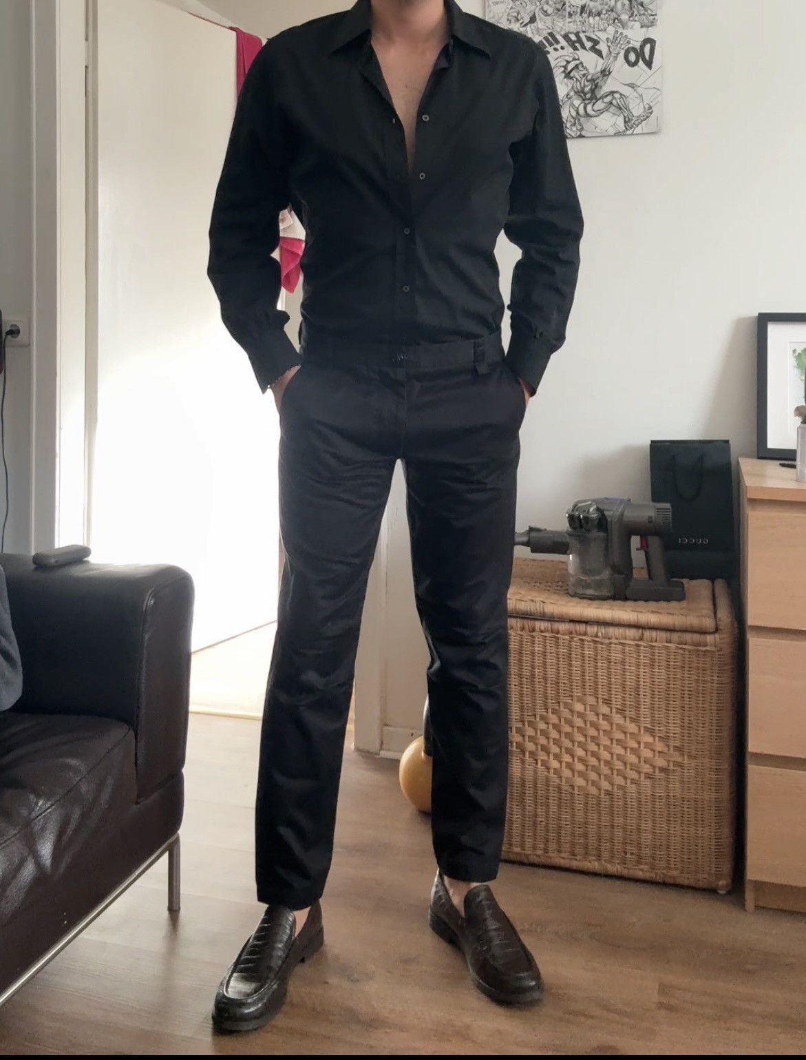 Gucci Slim Fit Pants black size 50-52
