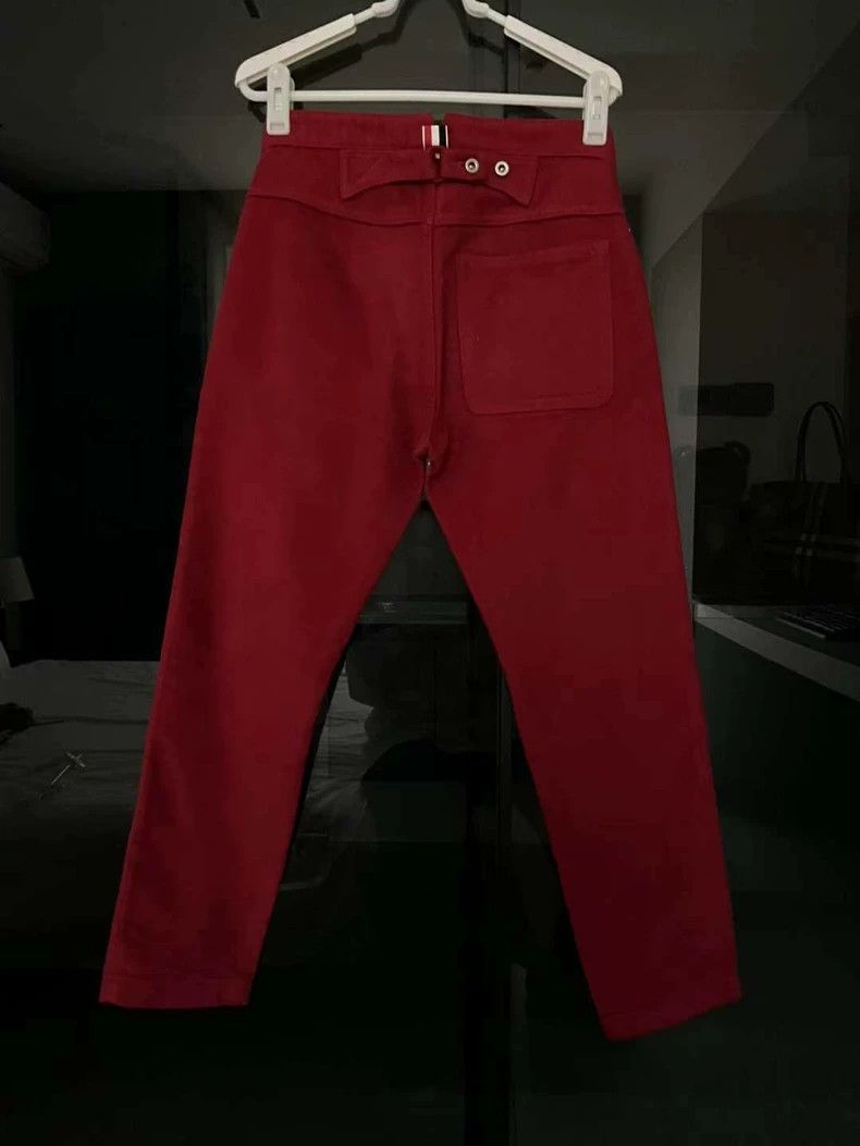 Thom Browne Thom Browne size 0 Wine red velvet trousers Size US 38 / EU 54 - 4 Thumbnail