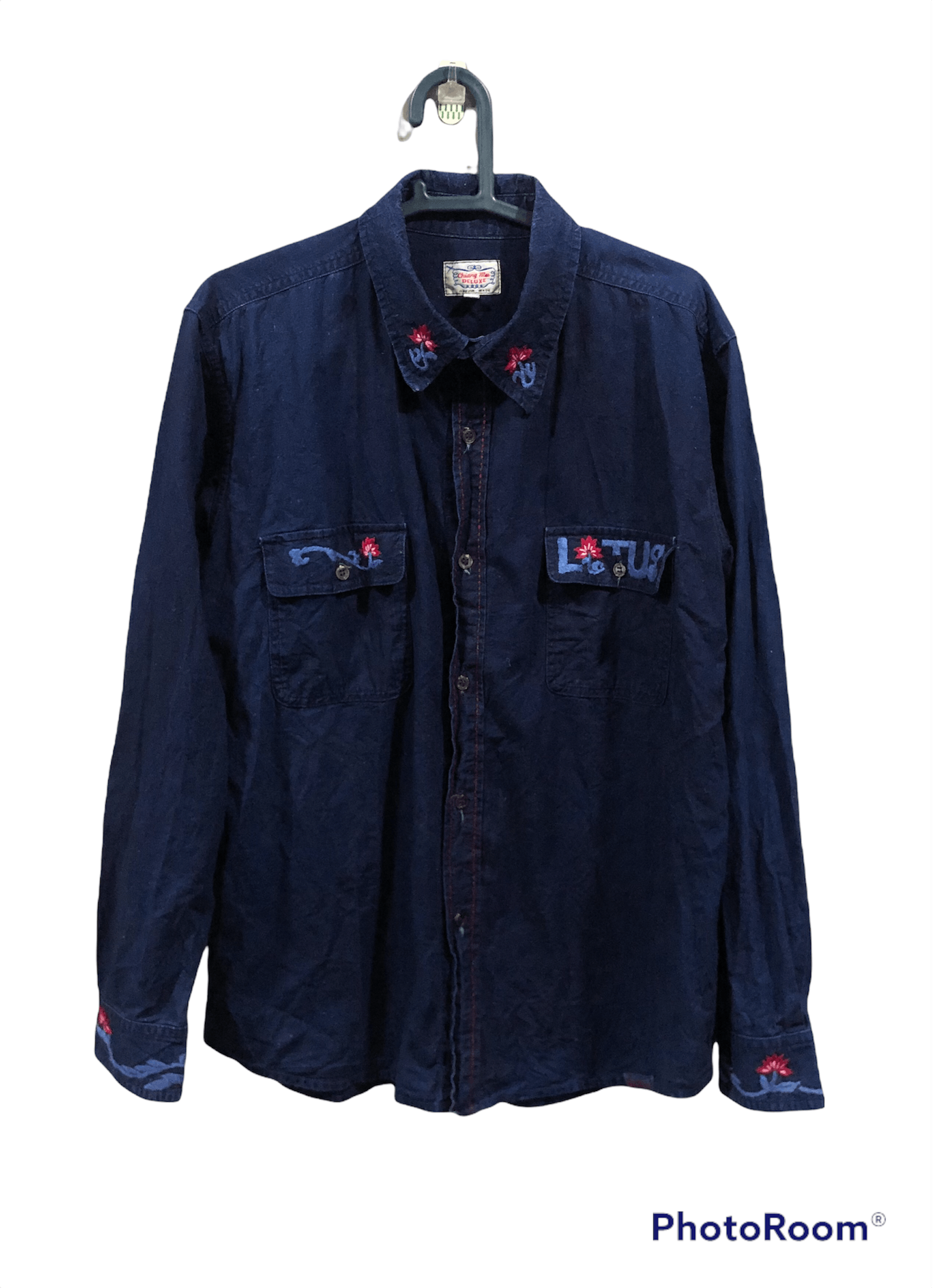 Gaijin Made Indigo Embroidered Work Shirt