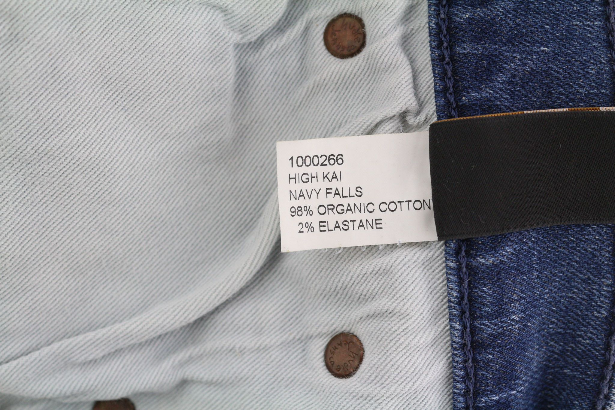 Nudie Jeans HIGH KAI W28/L32 Navy Falls Organic Denim Jeans 82676 Size US 28 / EU 44 - 7 Thumbnail