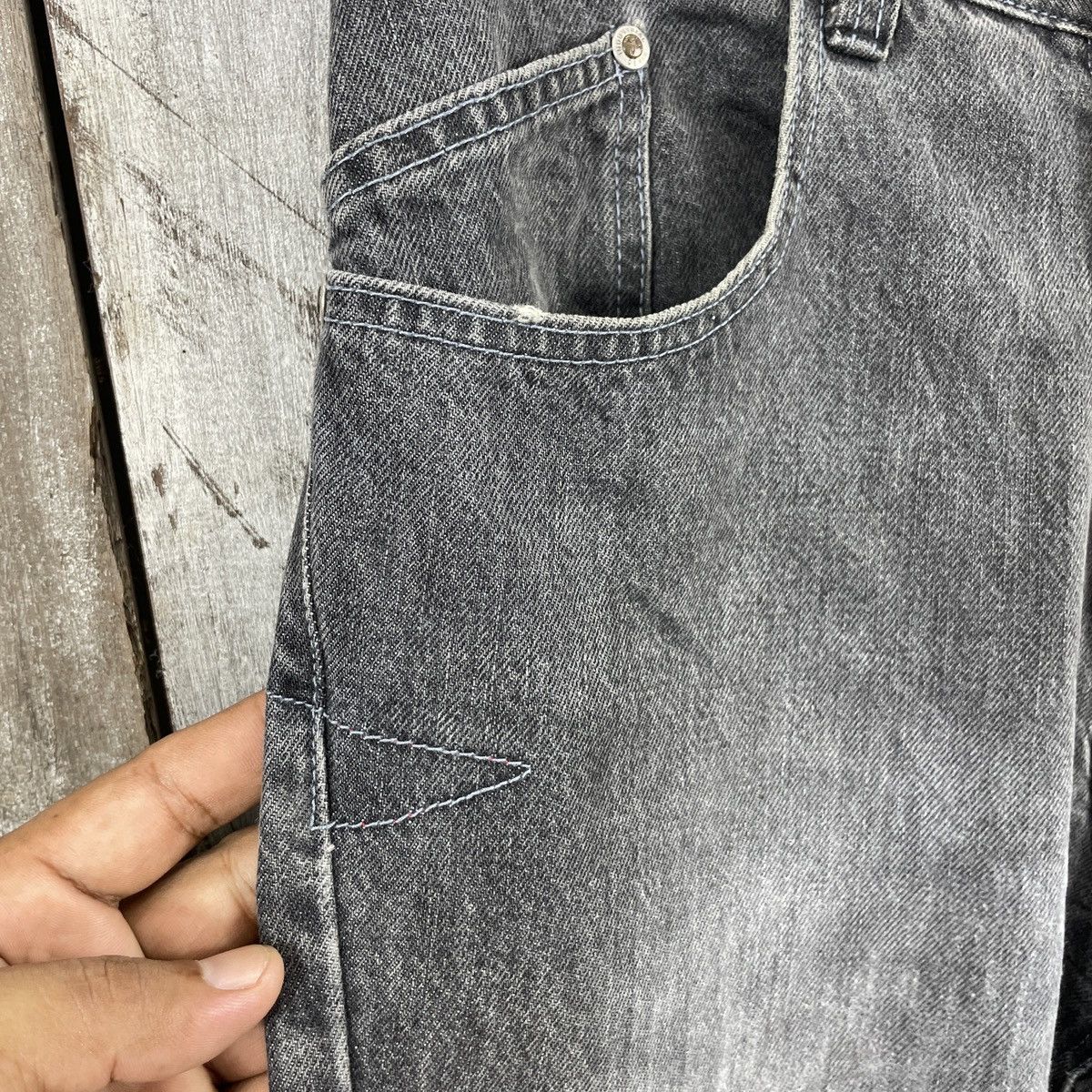 Oakley Vintage Oakley Industrial Denim Distressed Baggy Pants Size US 31 - 6 Thumbnail