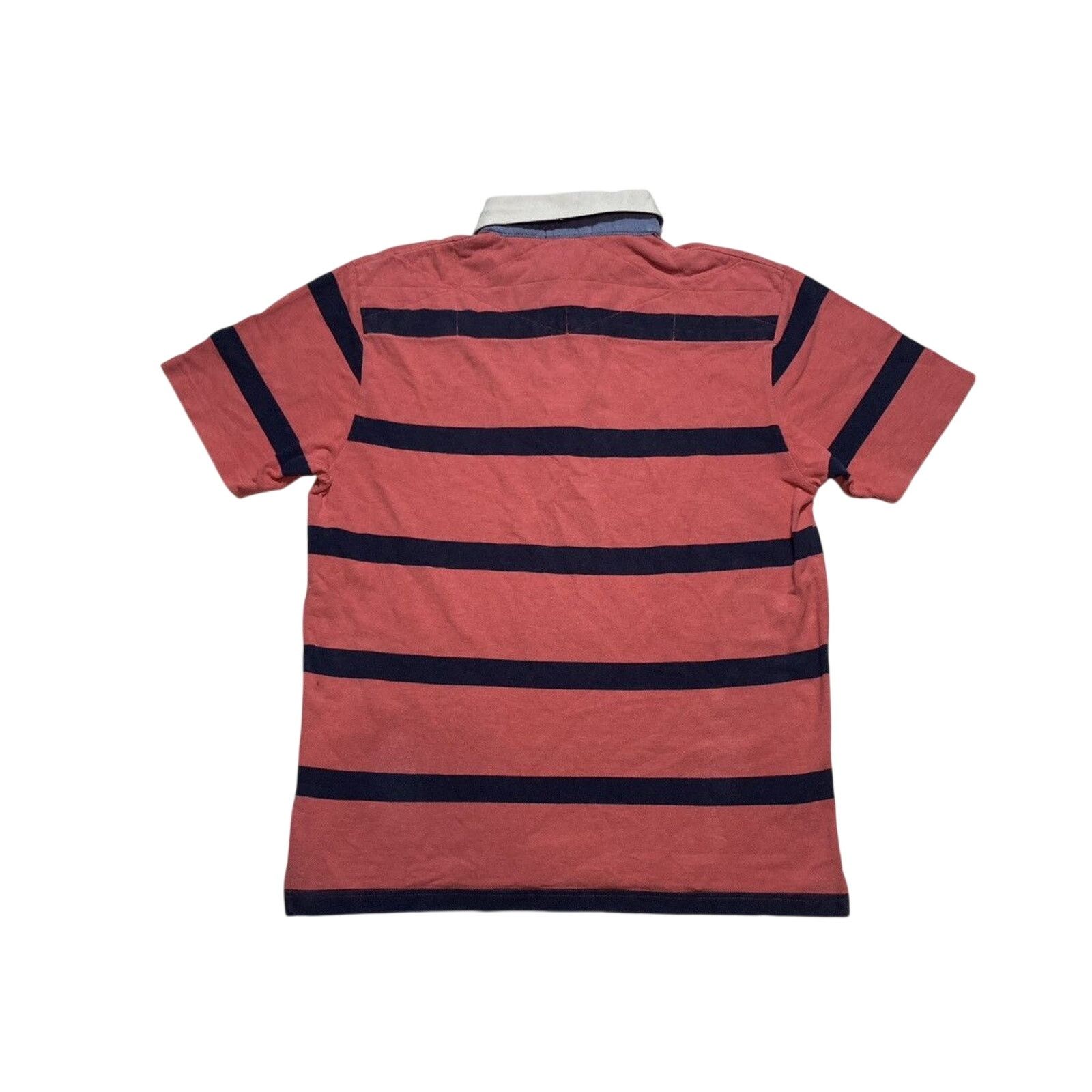Gant × Vintage Y2K Gant USA Striped LS Rugby Polo Shirt M-L Pink Size US L / EU 52-54 / 3 - 5 Thumbnail