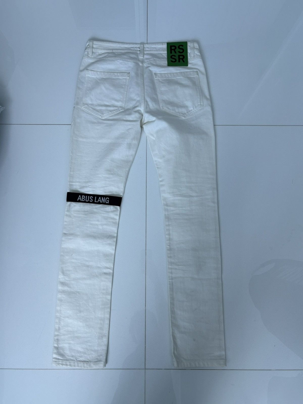 Raf Simons × Sterling Ruby Abus lang white denim Size US 31 - 2 Thumbnail