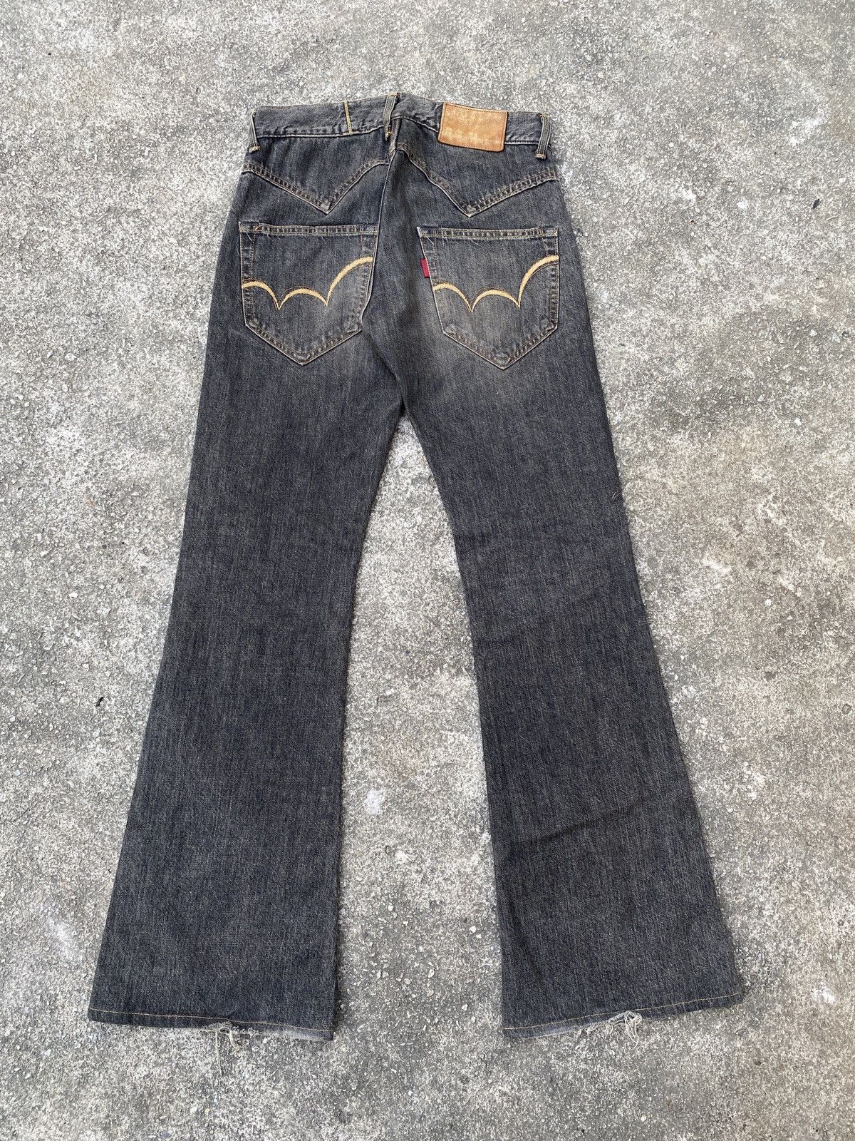 Edwin × Le Grande Bleu (L.G.B.) × Tornado Mart Edwin Japan 503 SS Flare Denim Size US 31 - 2 Thumbnail