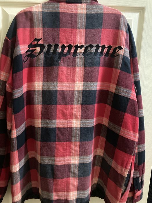 Supreme Supreme Quilted Flannel Shirt | Grailed