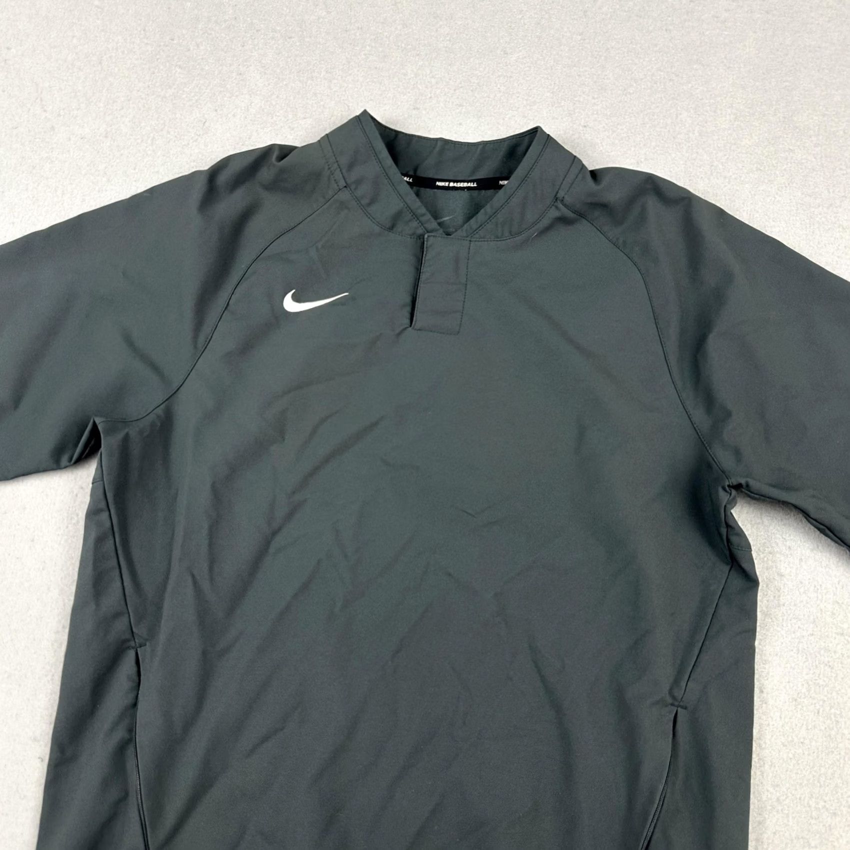 Nike Nike Baseball Pullover Shirt Men S Gray Short Sleeve Coaches AH9610-060 S Size US S / EU 44-46 / 1 - 2 Thumbnail