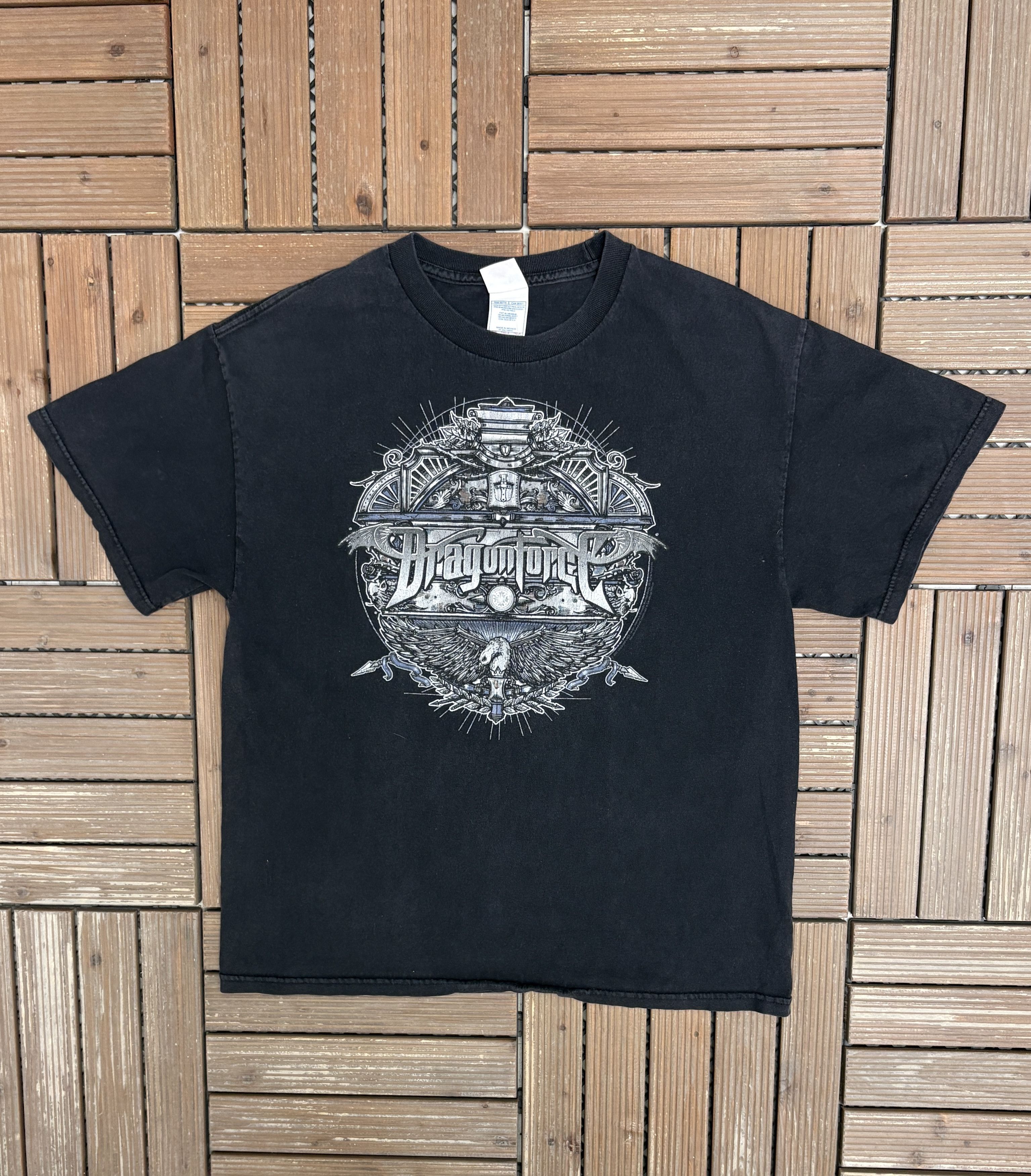 Vintage DragonForce Heavy Metal Band Vintage Black T-Shirt Tee Size US L / EU 52-54 / 3 - 1 Thumbnail