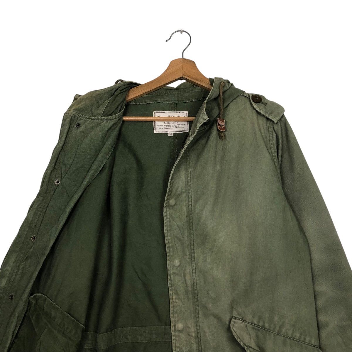 Japanese Brand 📌Vintage Parka Jacket Power To The People Military Style Size US M / EU 48-50 / 2 - 14 Thumbnail