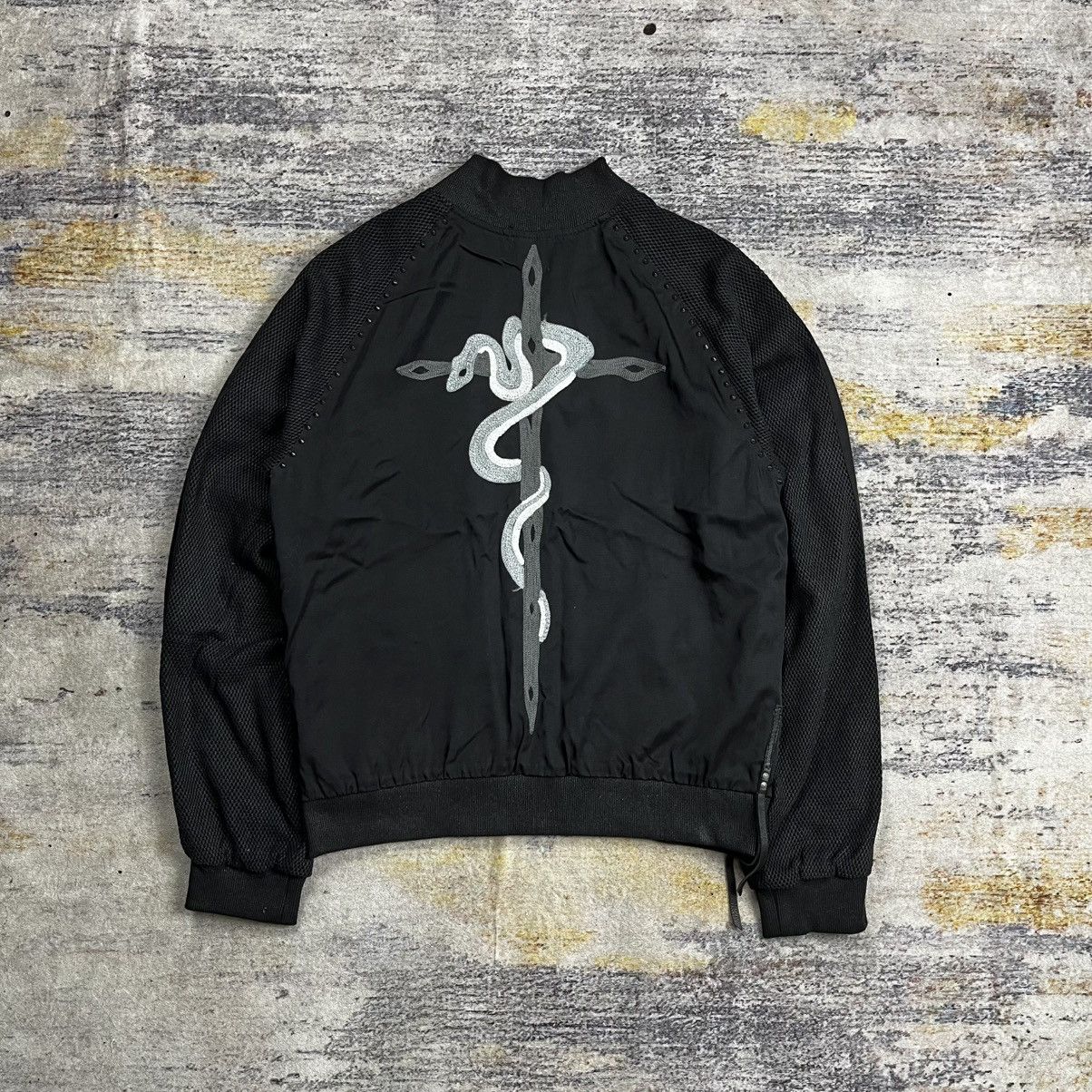 KMRii Kmrii studded embroidery serpent bomber jacket double zipper Size US S / EU 44-46 / 1 - 1 Thumbnail