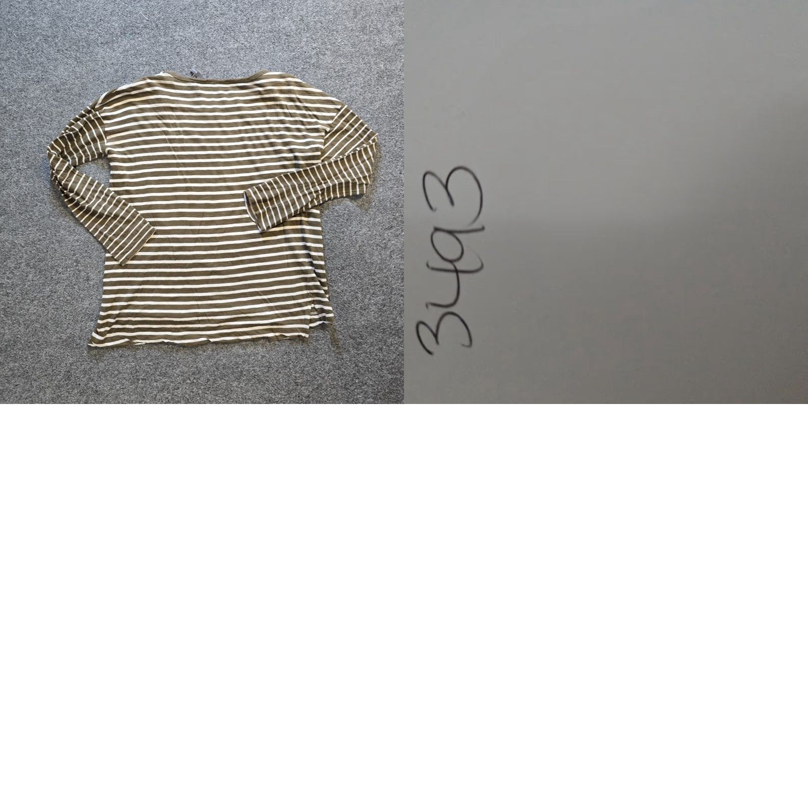 Vince Vince Top Womens Size S Green Striped Long Sleeve Stretch Casual Shirt Size S / US 4 / IT 40 - 8 Thumbnail