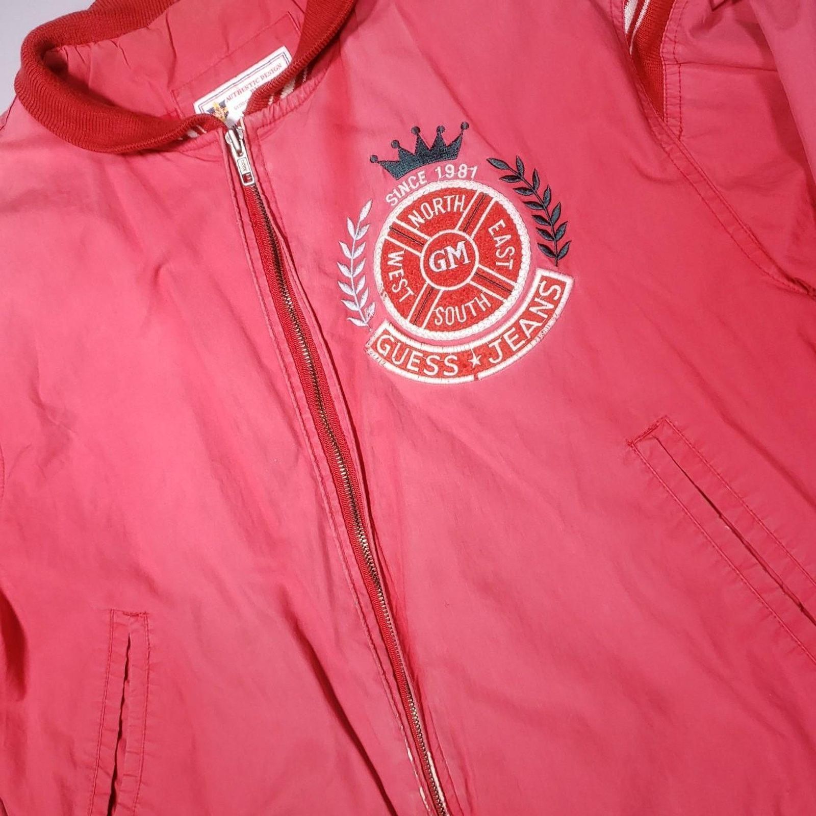 Guess Rare 80s Guess George Marciano Chainstitched Varsity Jacket Size US M / EU 48-50 / 2 - 3 Thumbnail