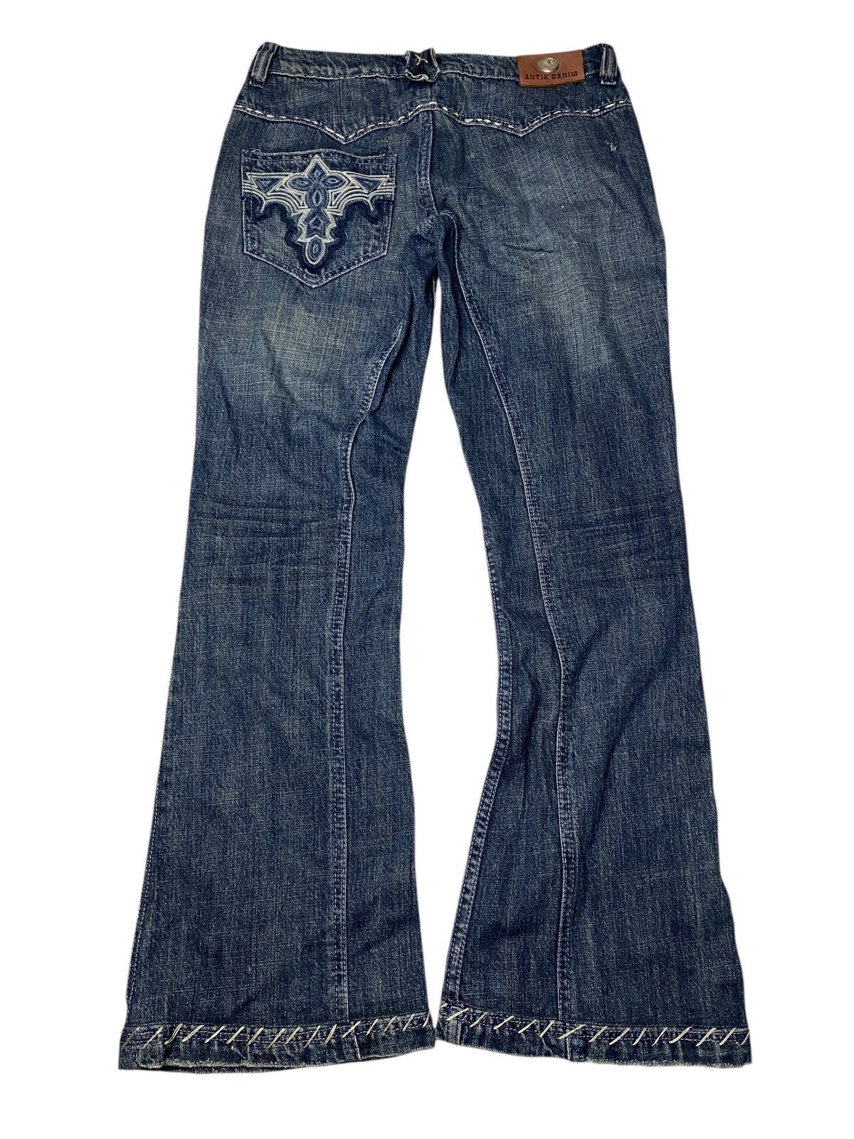 Tornado Mart 2000s Tornado Mart Tribal Flared Jeans | Grailed