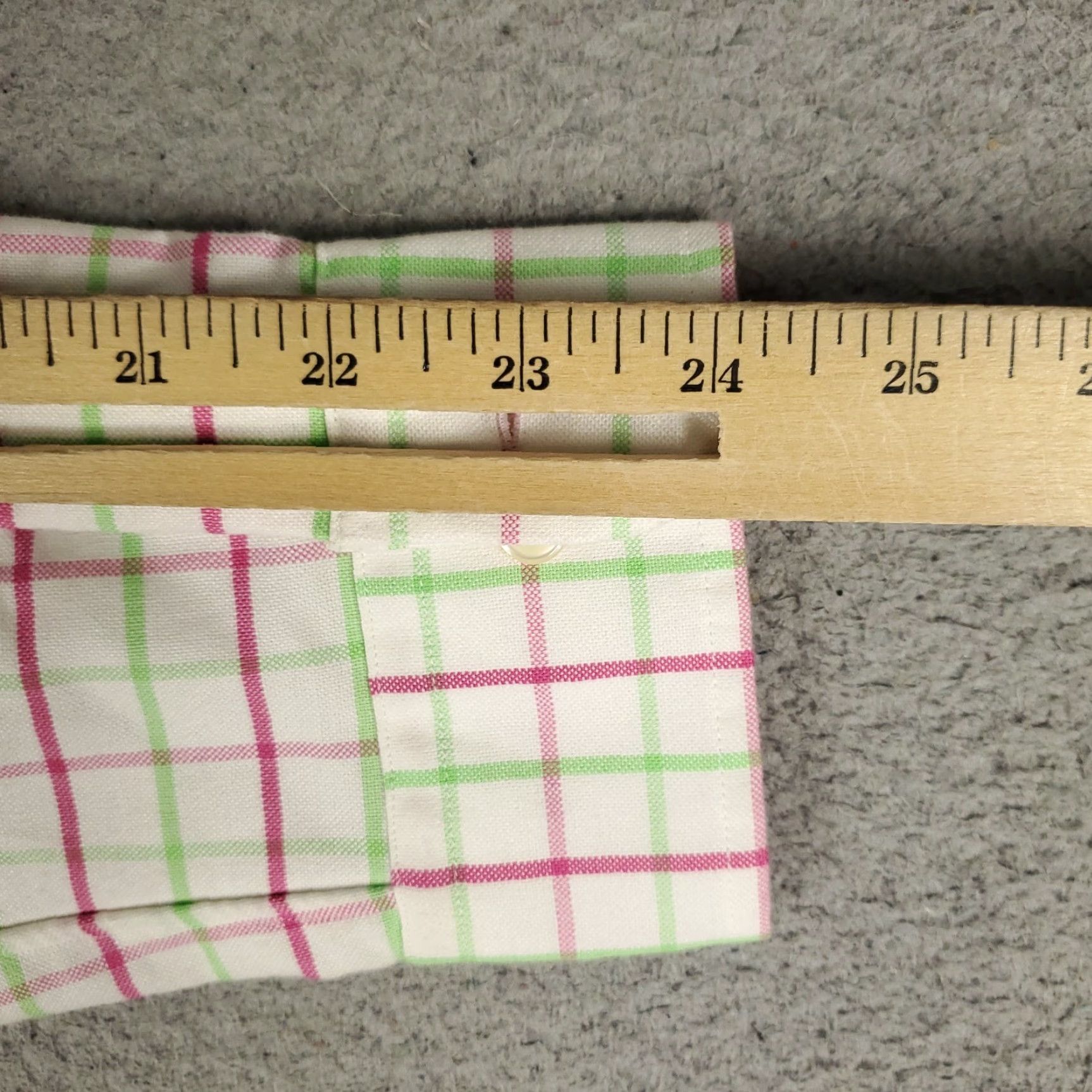Ralph Lauren Ralph Lauren Shirt Mens 15.5 Green Pink Check Pony Dress Button Up Long Sleeve Size 42R - 7 Thumbnail
