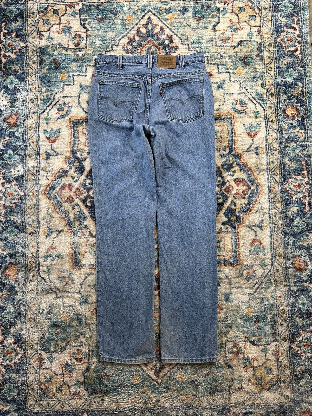 Levi's × Vintage Vintage Levi’s 619 Orange Tab Lightwash Jeans Size 32 Size US 32 / EU 48 - 3 Thumbnail