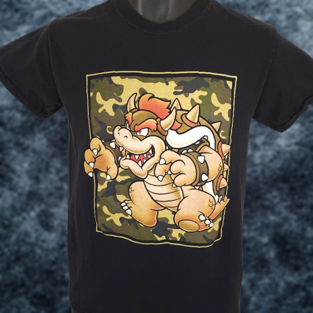 Nintendo Bowser T Shirt Mens Size Small Black Super Mario Bros Nintendo Video Game Shirt Mens Small Black Bowser Nintendo Mario Games Size US S / EU 44-46 / 1 - 1 Thumbnail