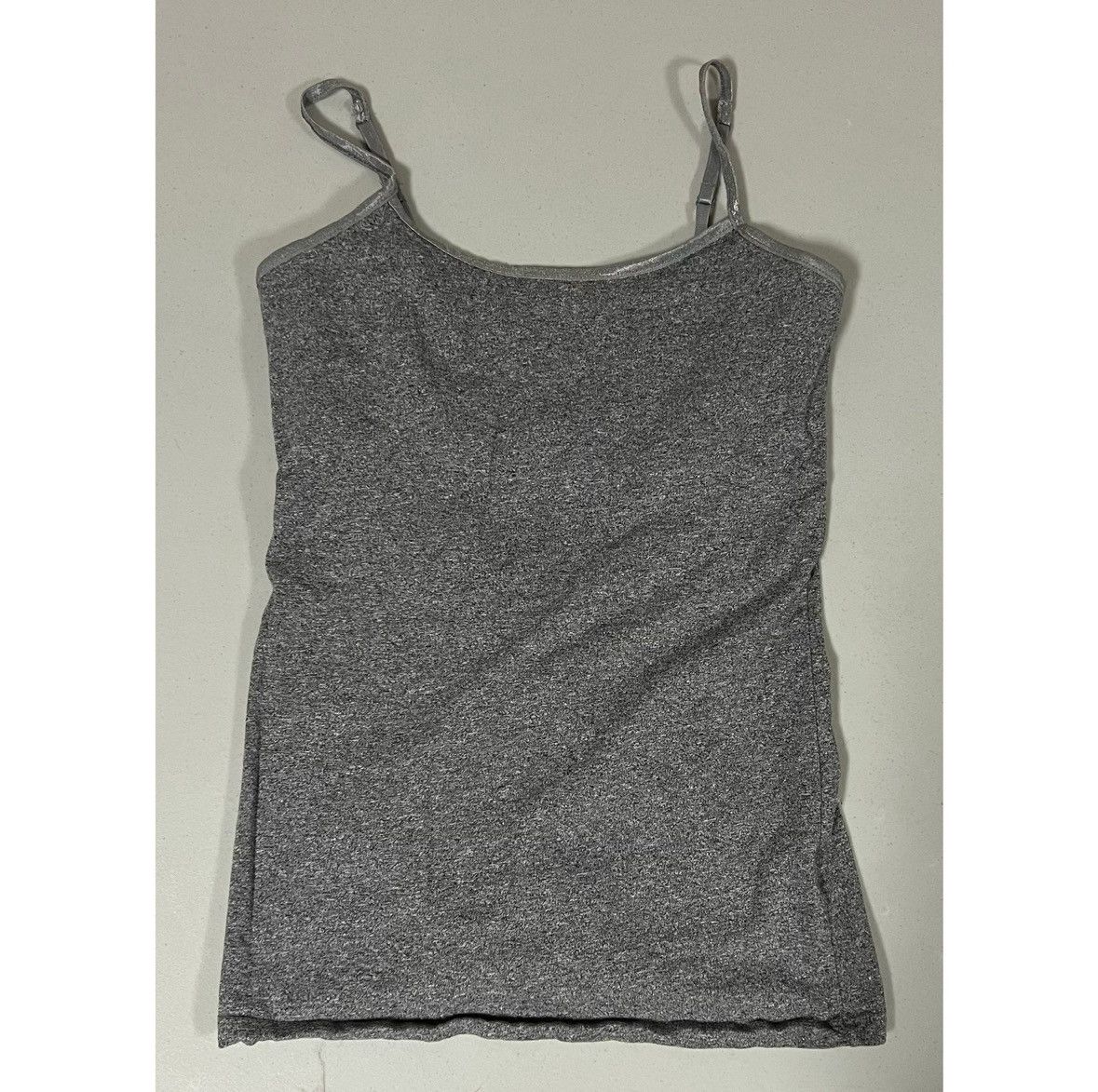 Sonoma SO Gray Grey Cami Shelf-Bra Camisole Tank Top Shirt Size S 🩶 Size S / US 4 / IT 40 - 1 Thumbnail